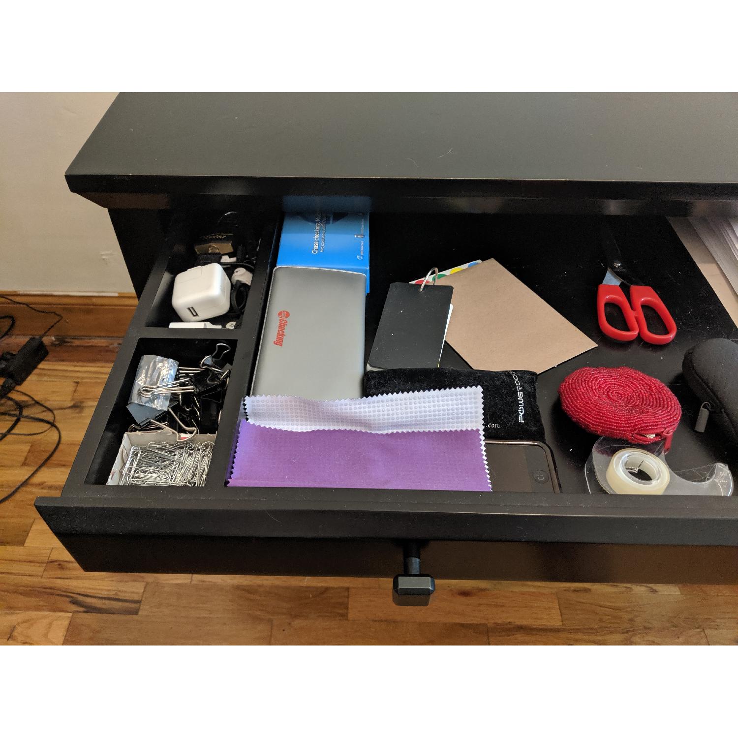 Crate & Barrel Windham Style Desk + DeskRiser Standing Desk - image-2