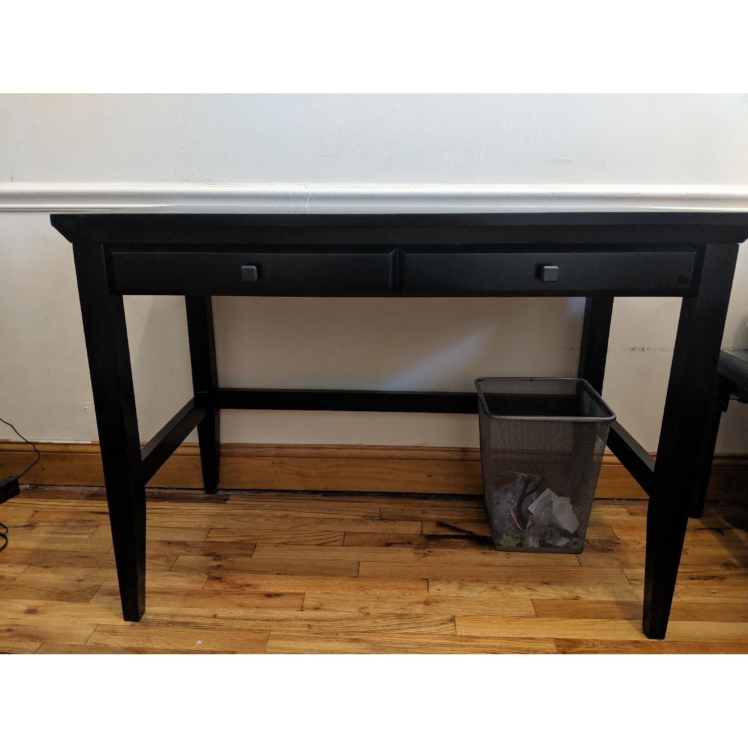 Crate & Barrel Windham Style Desk + DeskRiser Standing Desk - image-3