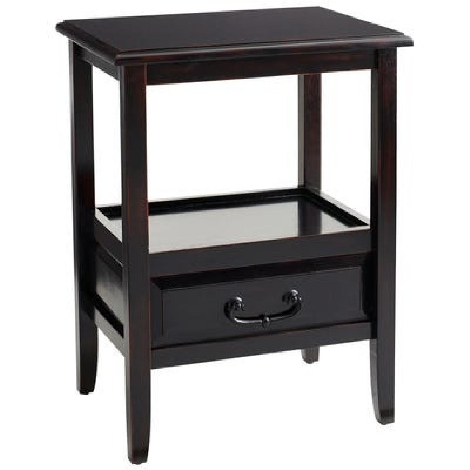 Pier 1 Anywhere Rubbed Black Coffee Table + 3 Side Tables - image-6