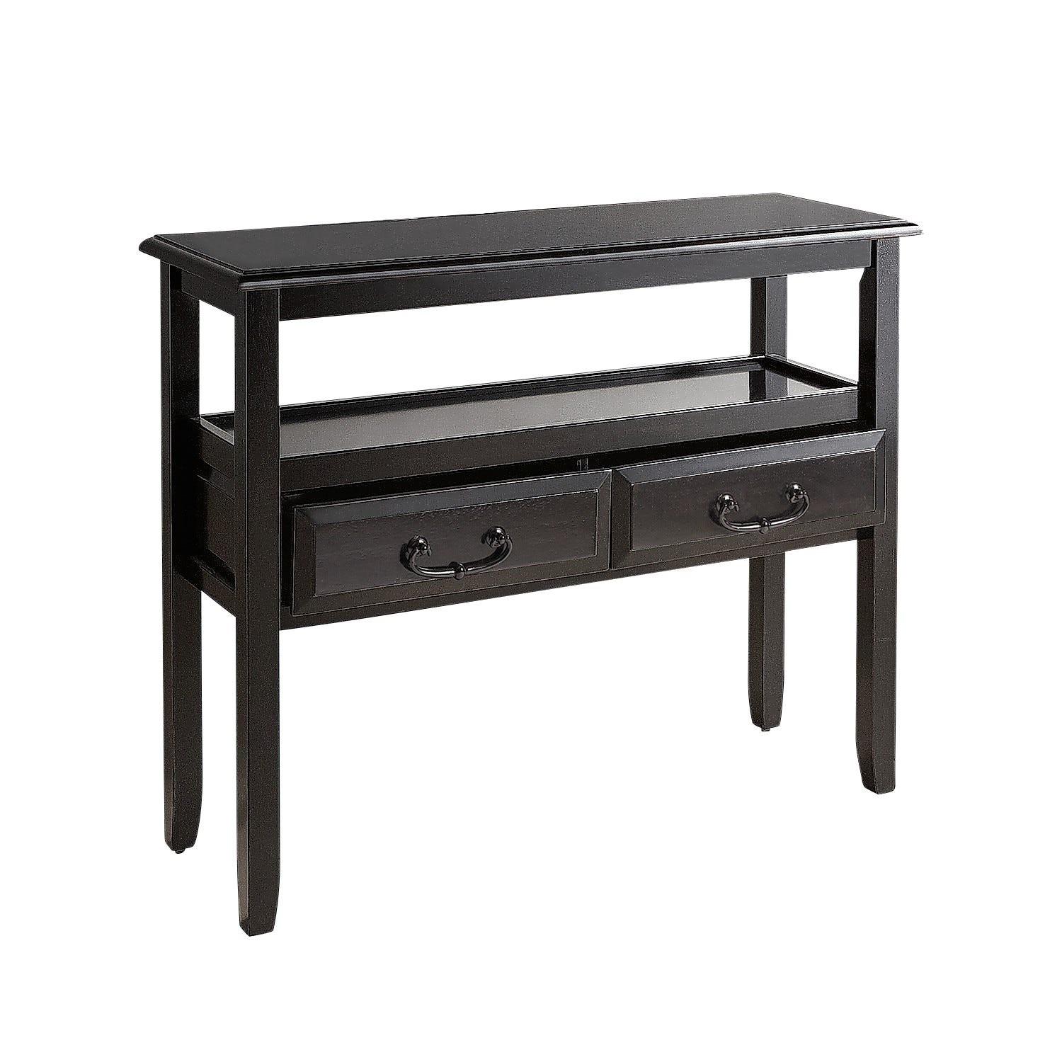 Pier 1 Anywhere Rubbed Black Coffee Table + 3 Side Tables - image-8