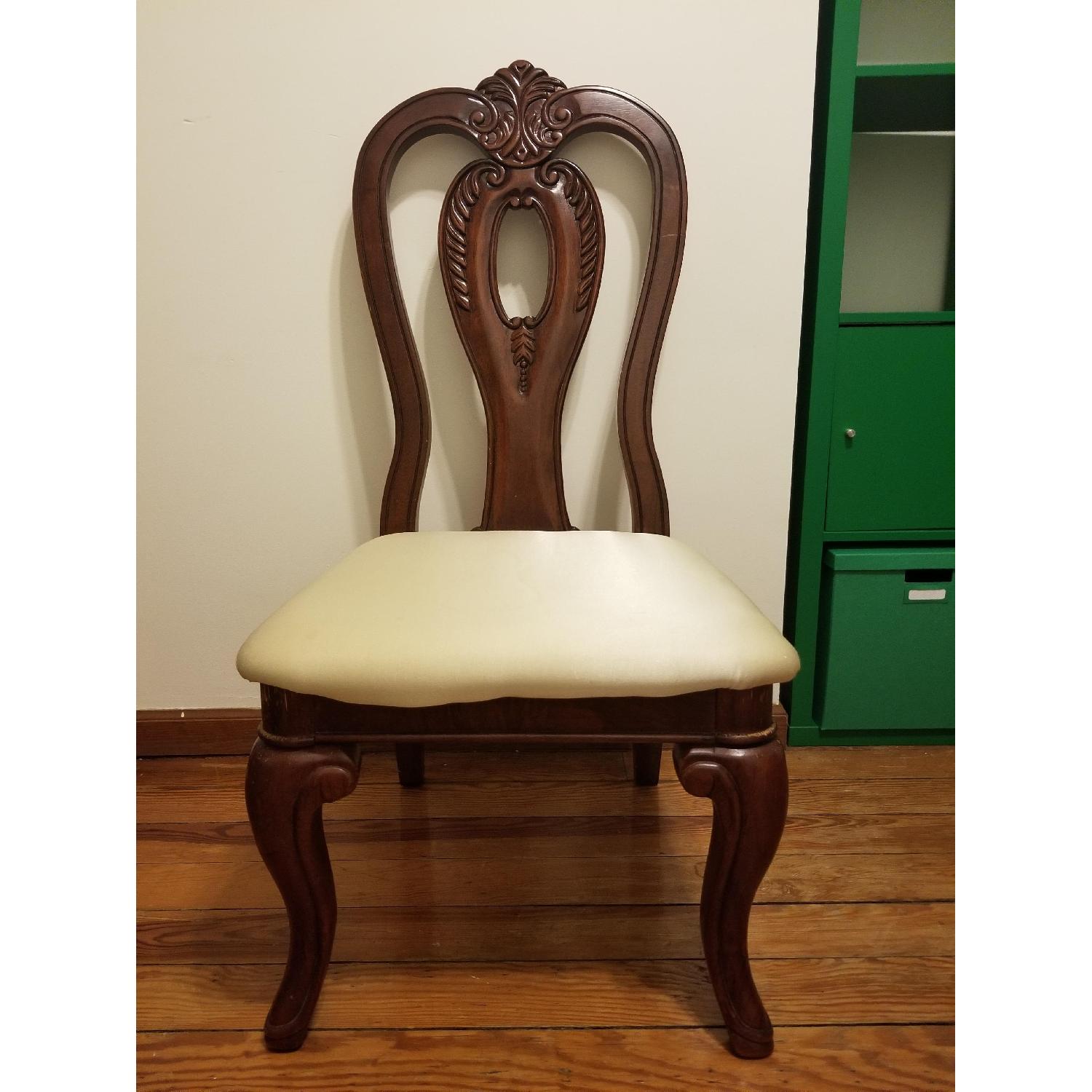 Dark Brown Dining Table w/ 4 Chairs - image-3