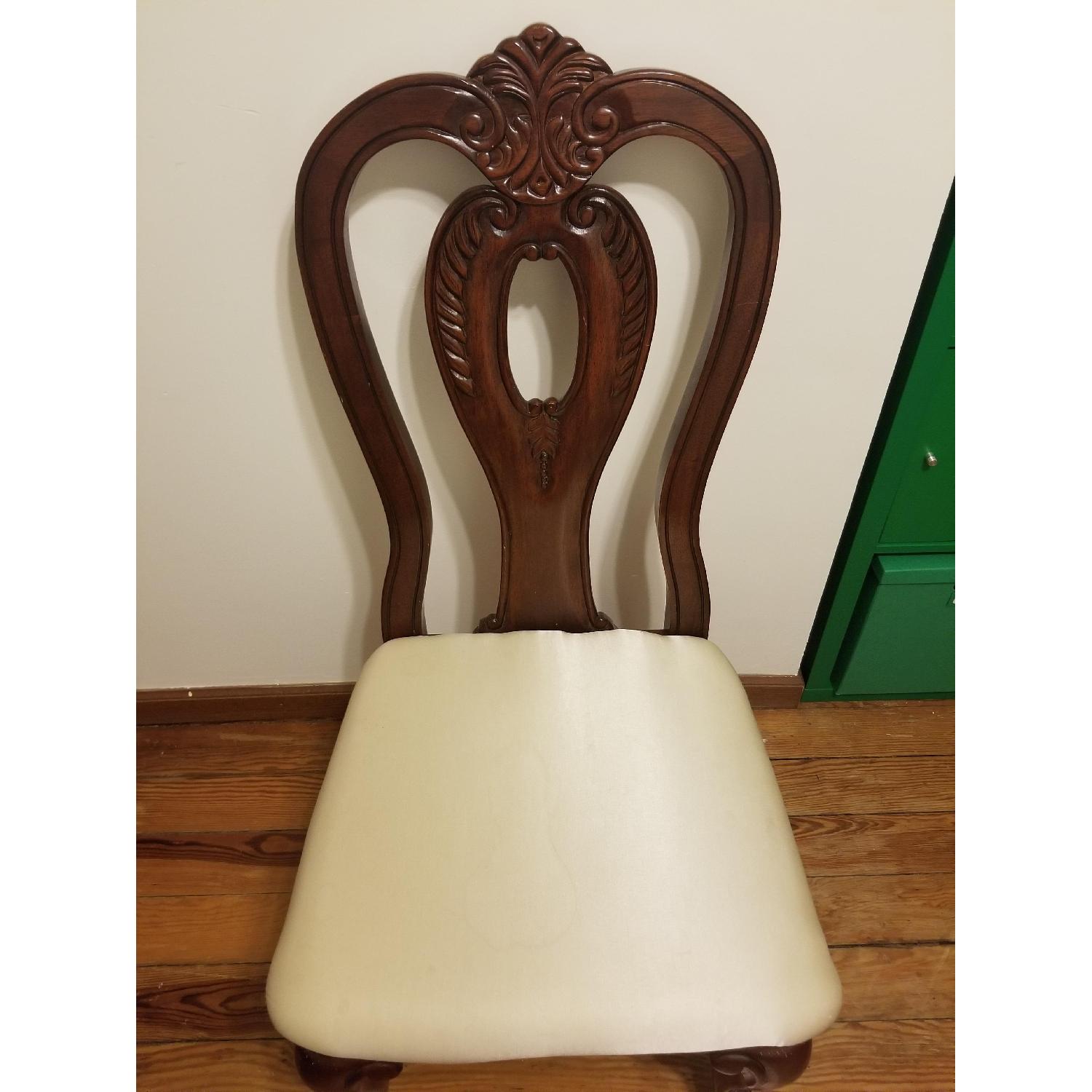 Dark Brown Dining Table w/ 4 Chairs - image-4