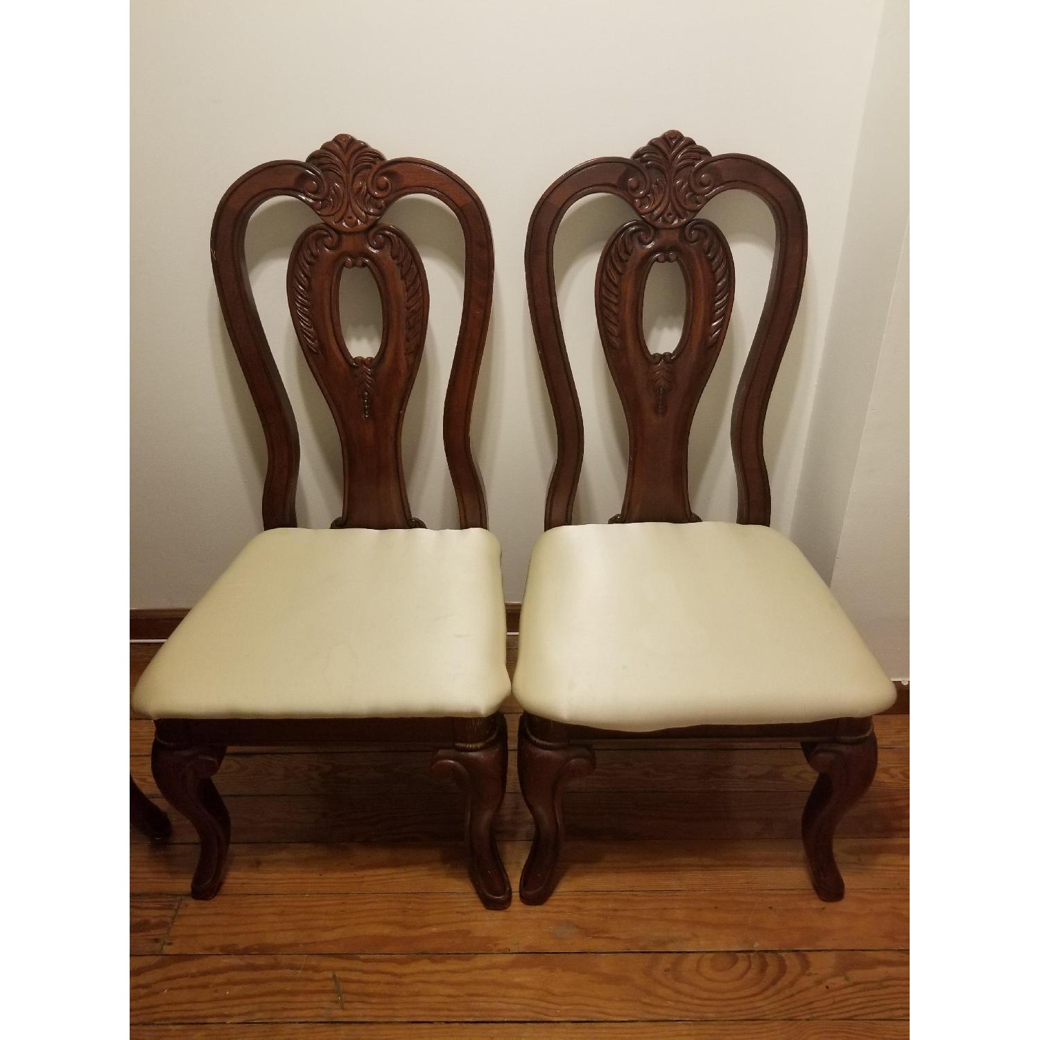 Dark Brown Dining Table w/ 4 Chairs - image-5