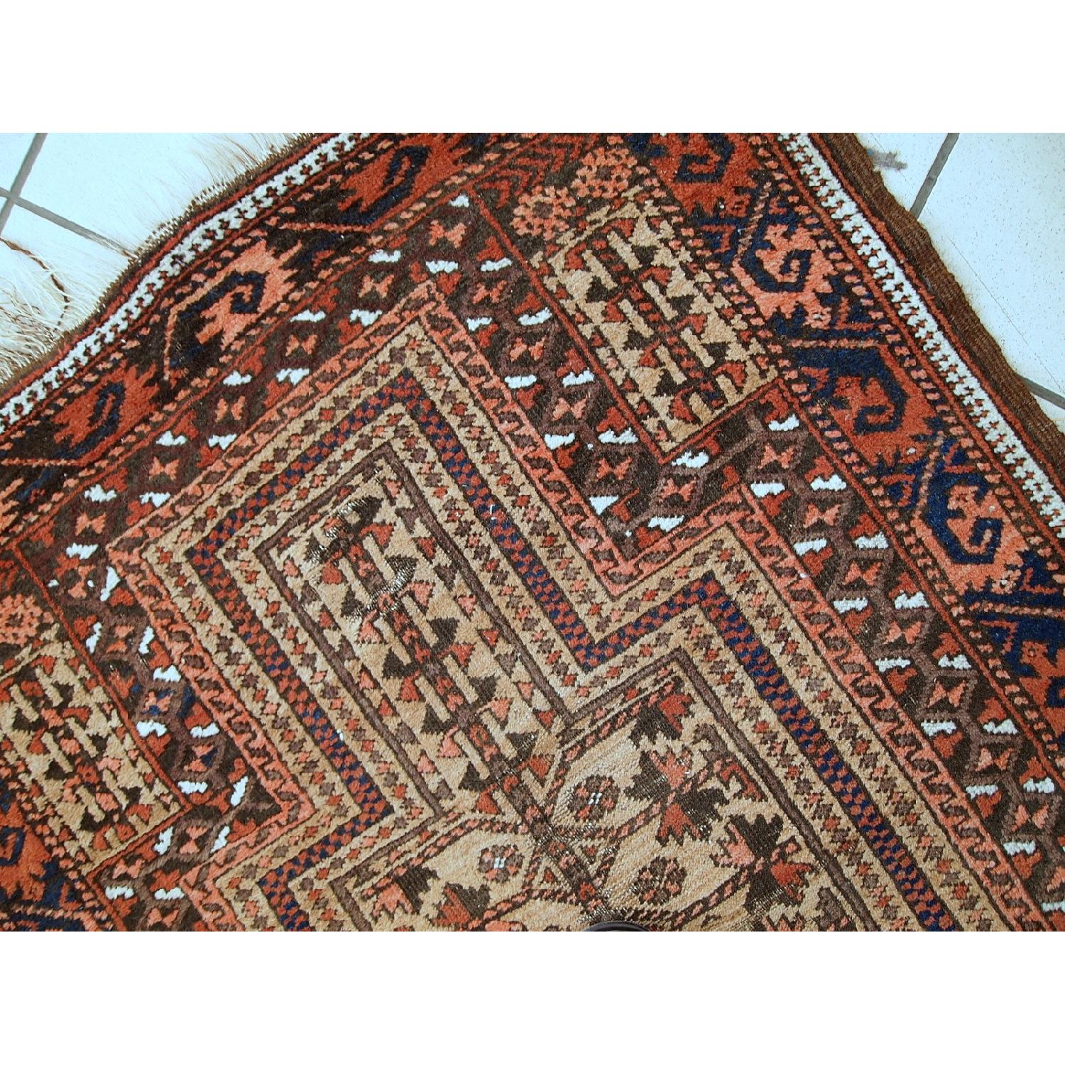 Antique Handmade Afghan Baluch Prayer Rug AptDeco