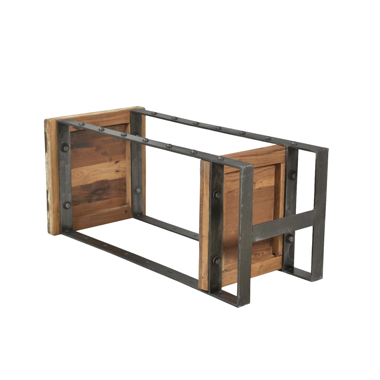 Designe Gallerie Telfer Metal Wood Side Tables - image-2