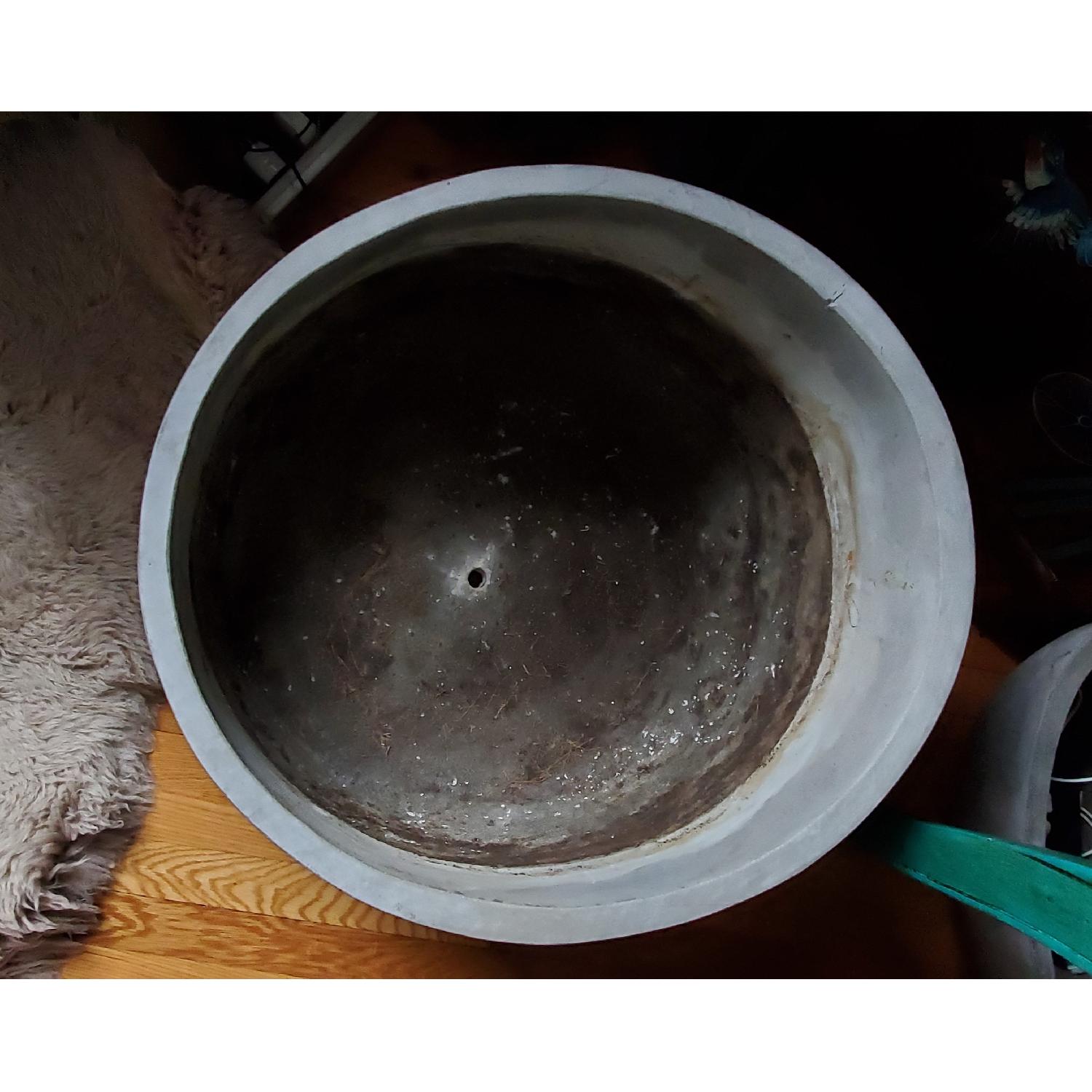 West Elm Extra Large Industrial Style Concrete Planter - image-2