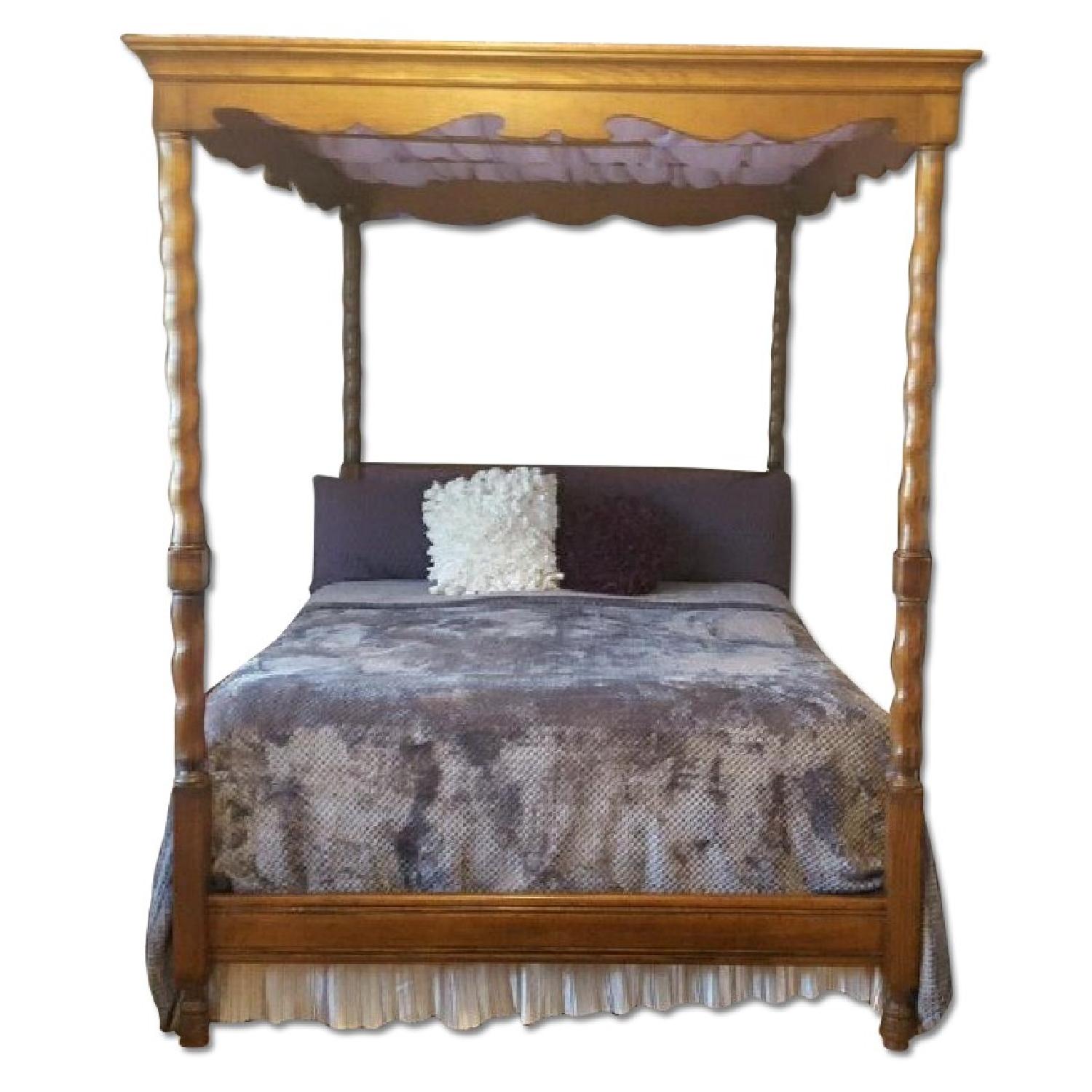 Drexel Heritage Queen Size Canopy Four Poster Bed - AptDeco