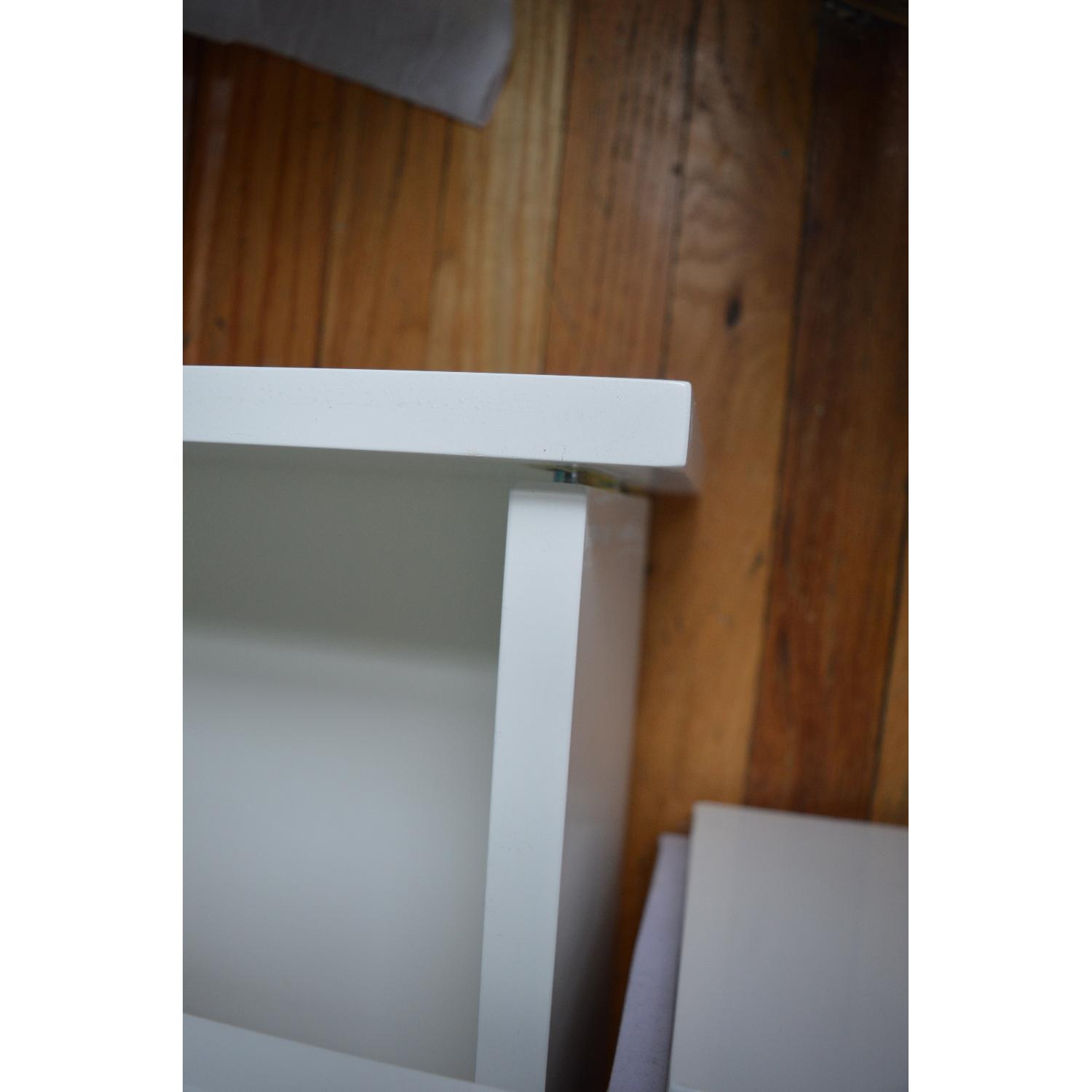 CB2 Stowaway White Queen Bed Frame - image-5