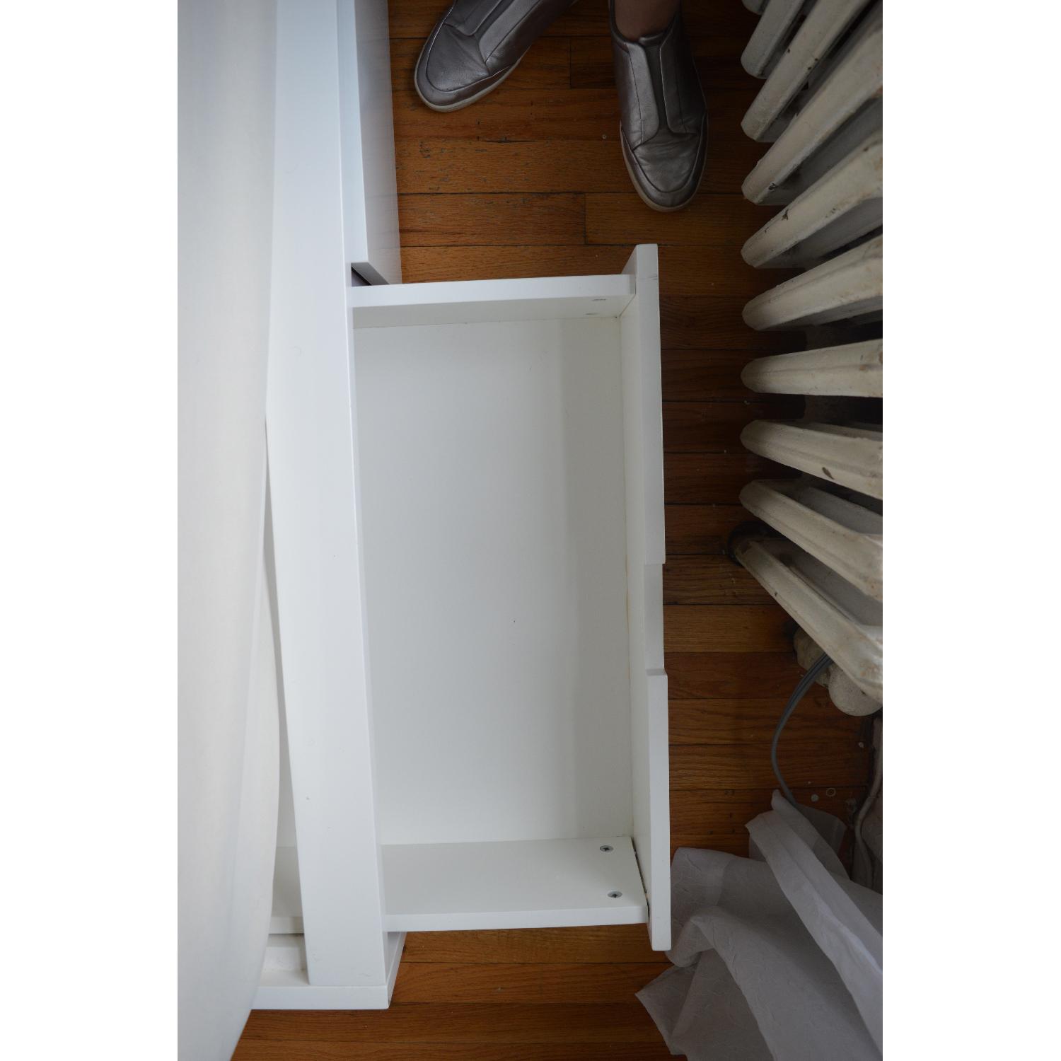 CB2 Stowaway White Queen Bed Frame - image-6