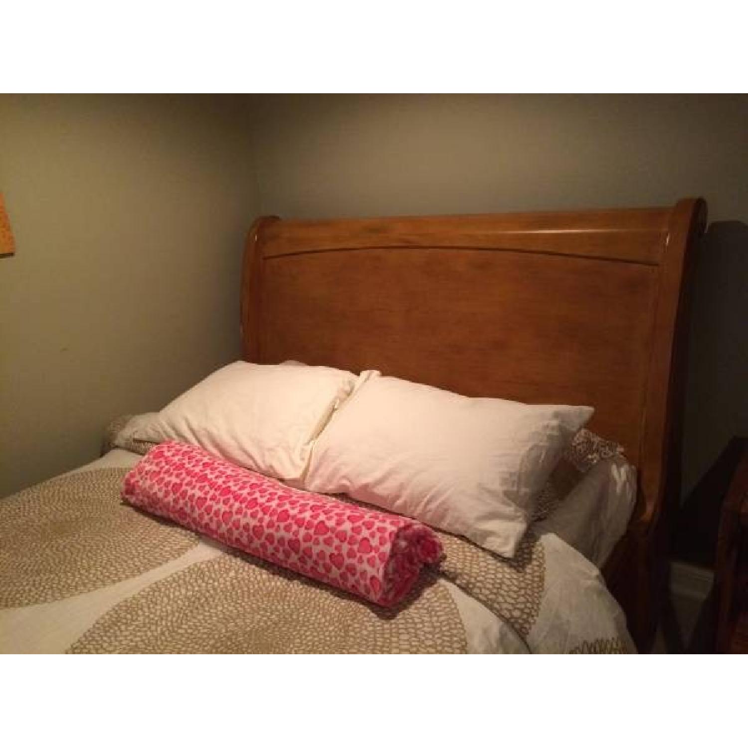 Pottery Barn Queen Size Sleigh Bed Frame AptDeco