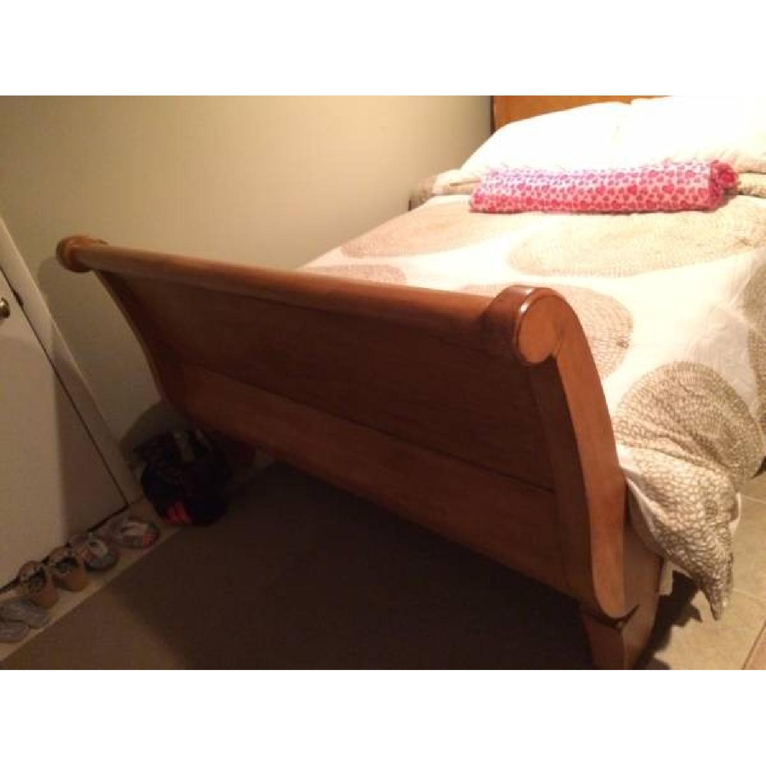 Pottery Barn Queen Size Sleigh Bed Frame AptDeco
