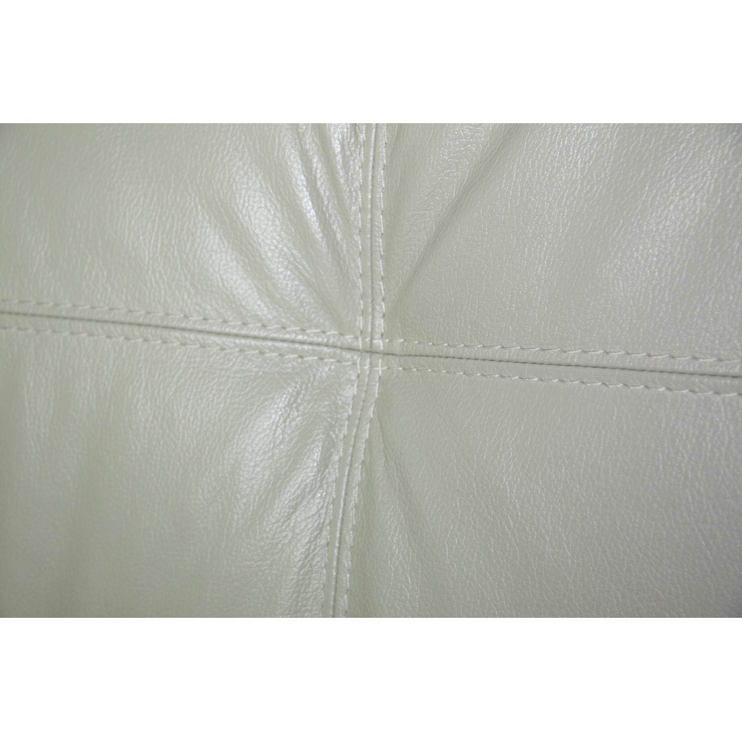 Leather Sectional Sofa in Olive Color - image-3