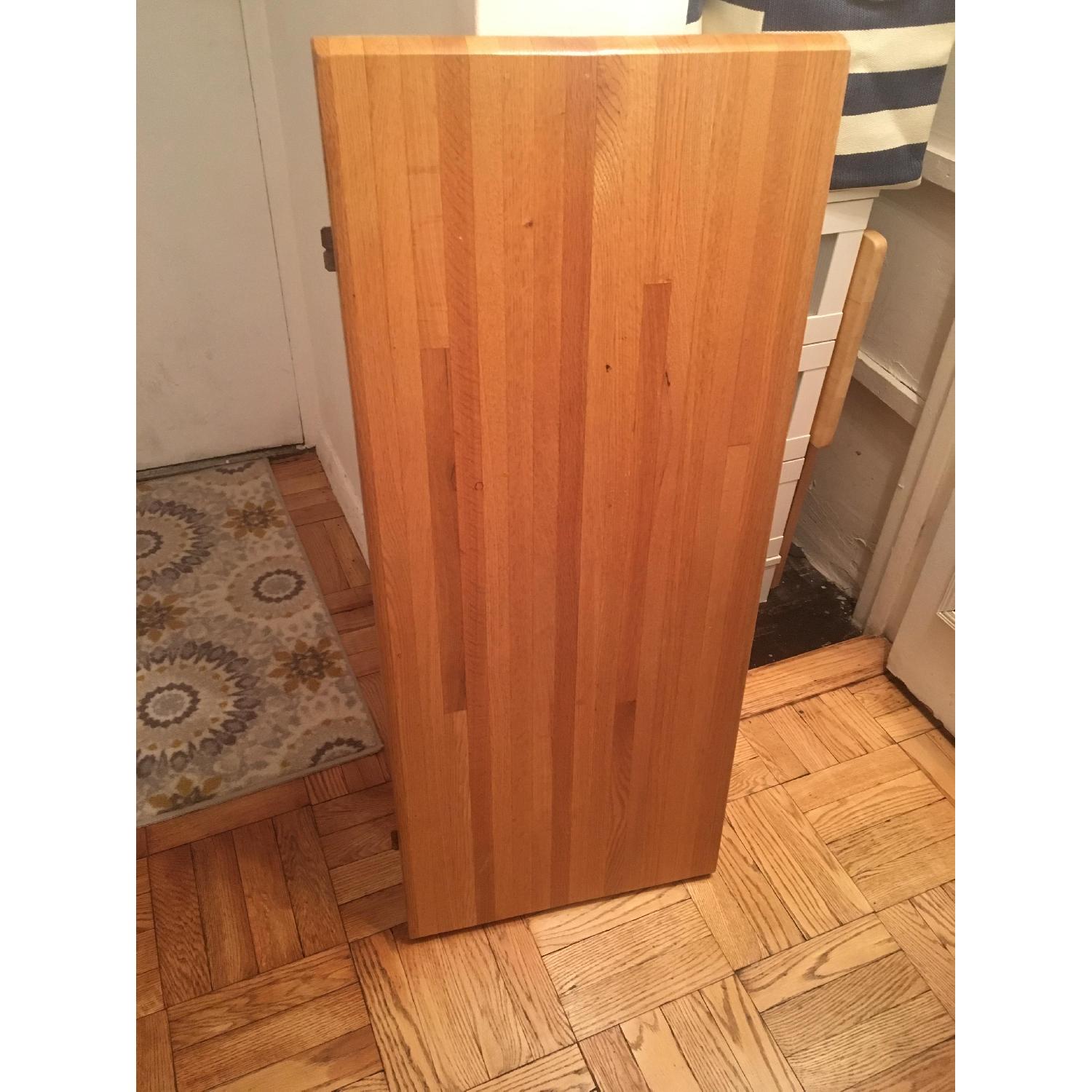 Butcher Block Wood Table w/ 4 Chairs - image-4