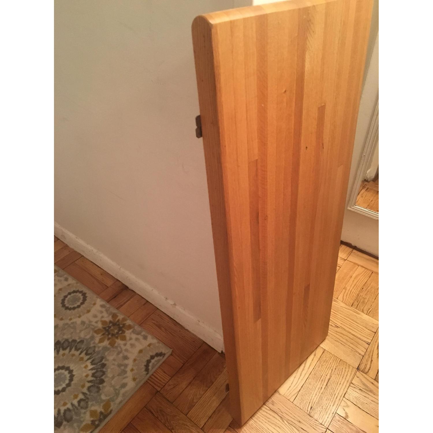 Butcher Block Wood Table w/ 4 Chairs - image-5