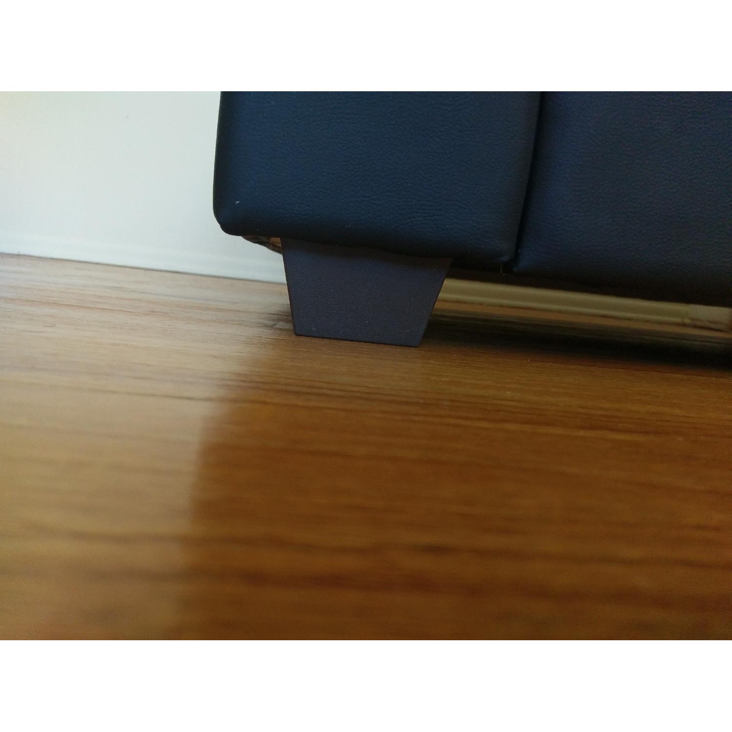 Ikea Knislinge Faux Leather Sofa AptDeco