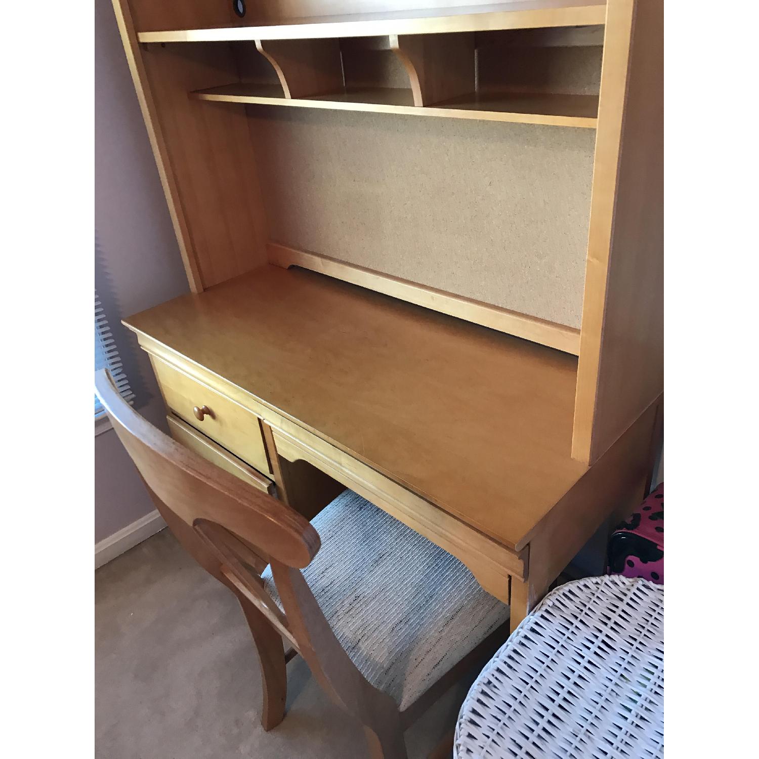 Stanley Young America Desk w/ Hutch & Chair - image-1