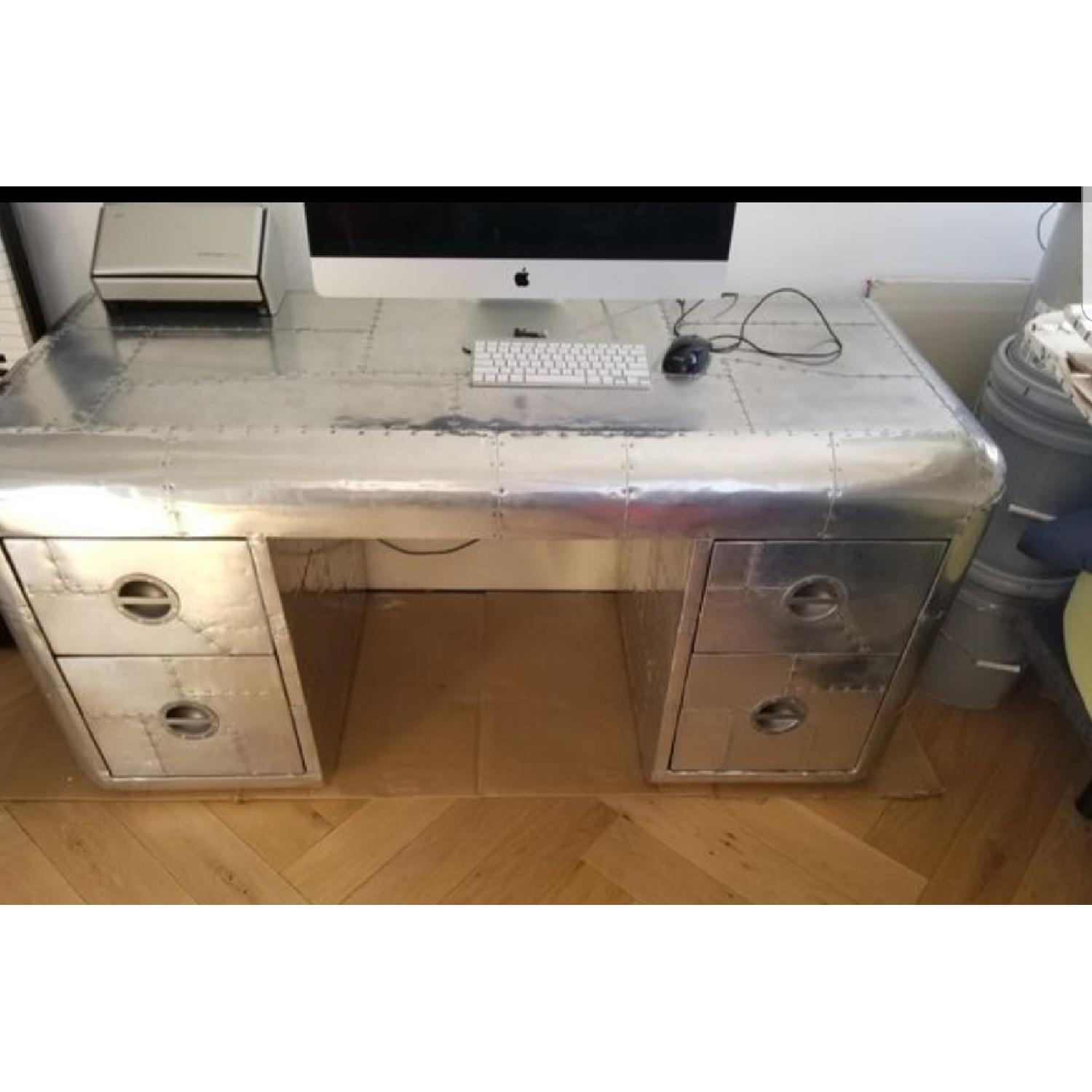 Retro Aluminum Table/Desk - image-1