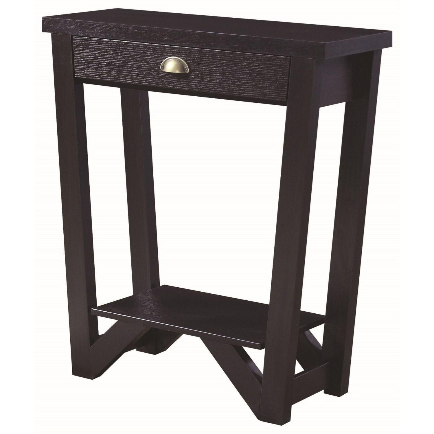 Industrial Style Black Metal Console Table W Three Drawers Aptdeco