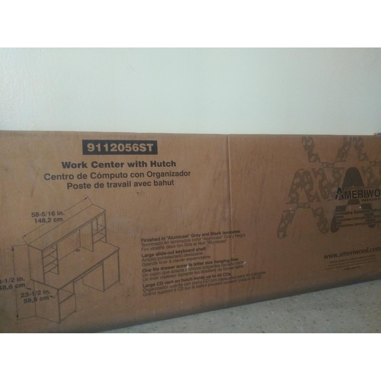 Ameriwood Computer Desk w/ Hutch - image-1