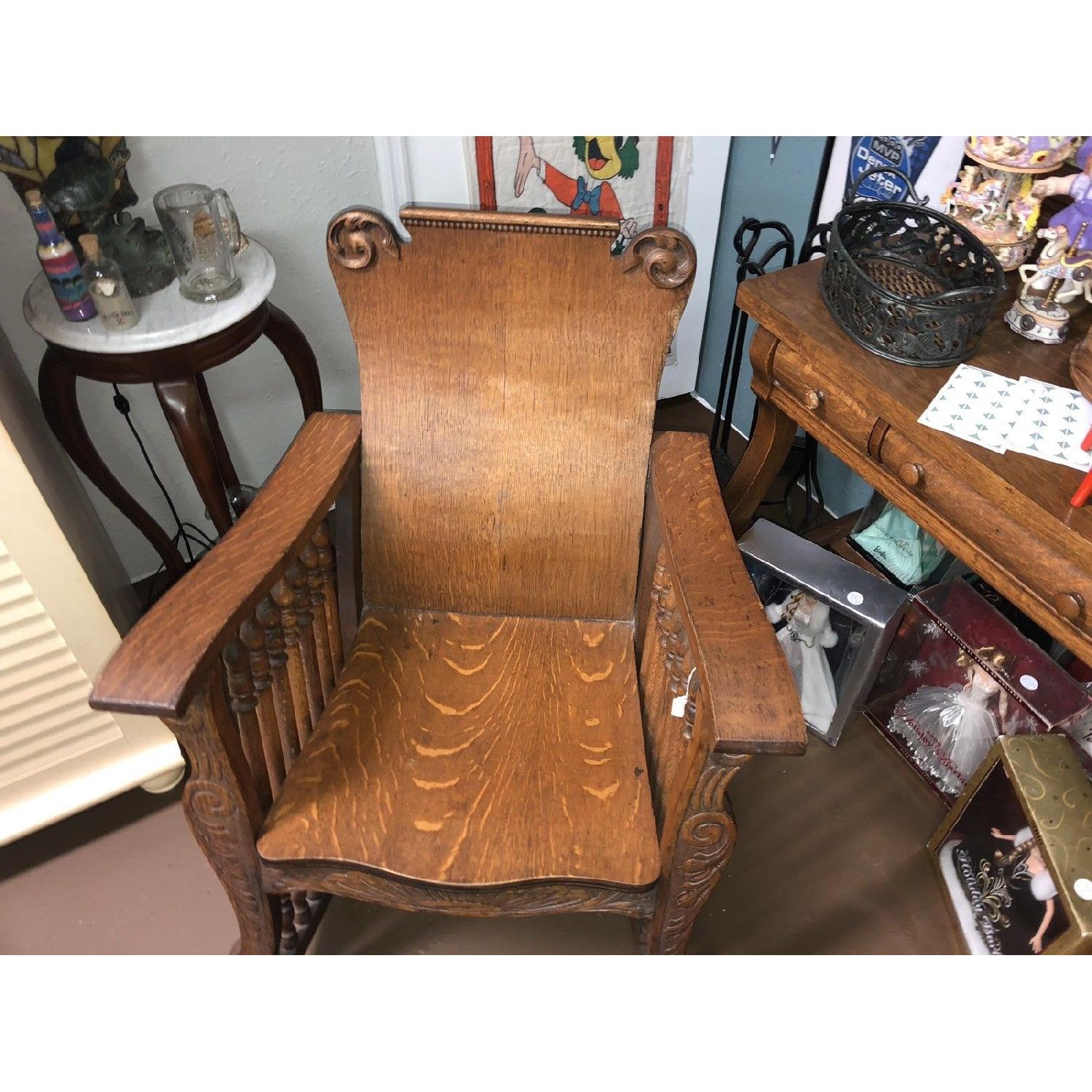 Solid Hand Carved Rocking Chair - image-2