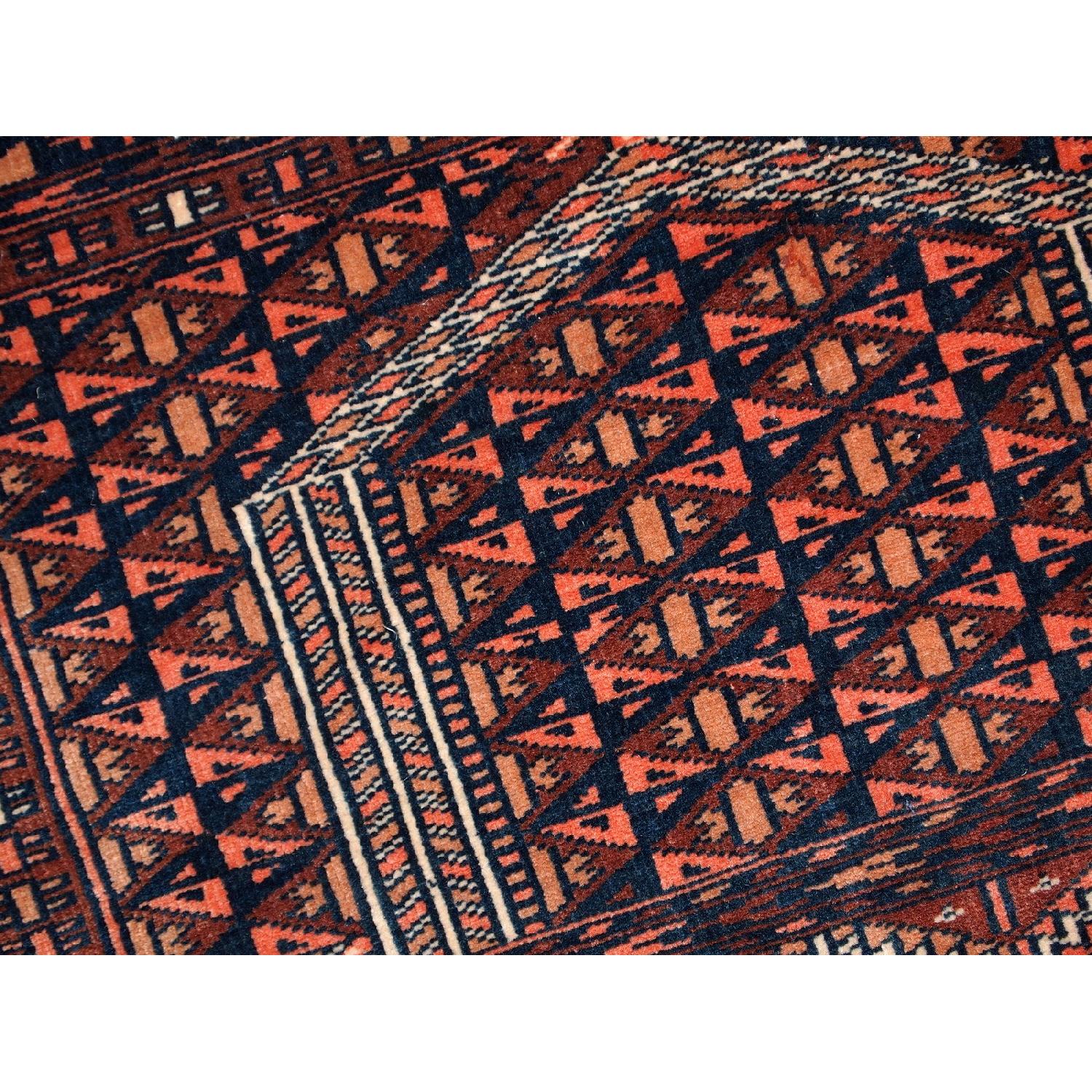 Hatchli Rug Antique Handmade Prayer Turkmen Hachli Rug - AptDeco