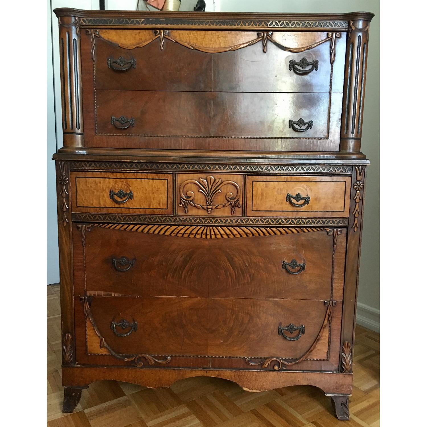 Circa 1920's-1930's Dresser w/ Dovetail Drawers - image-4