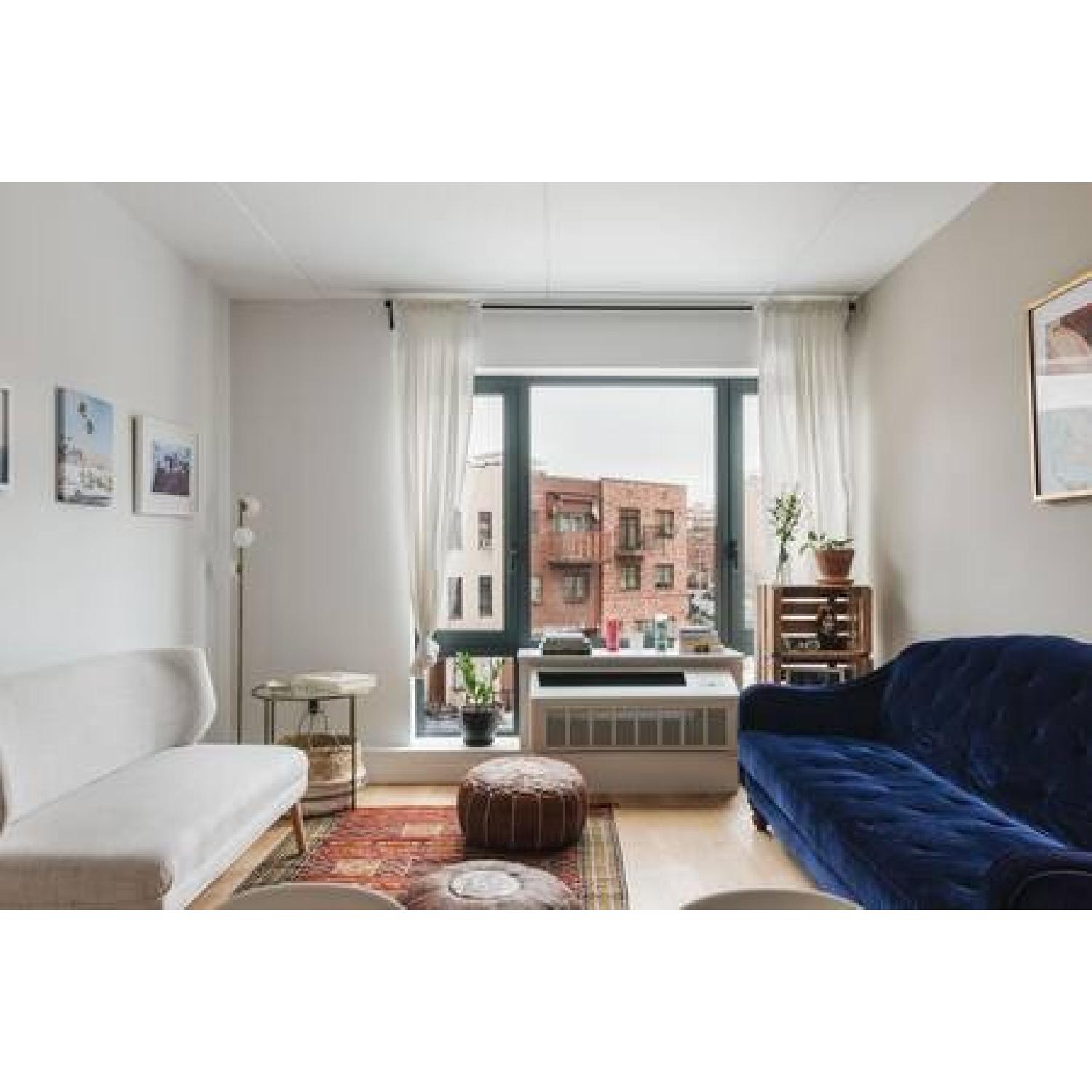 Christopher Knight Desdemona Mid-Century Fabric Loveseat - image-1