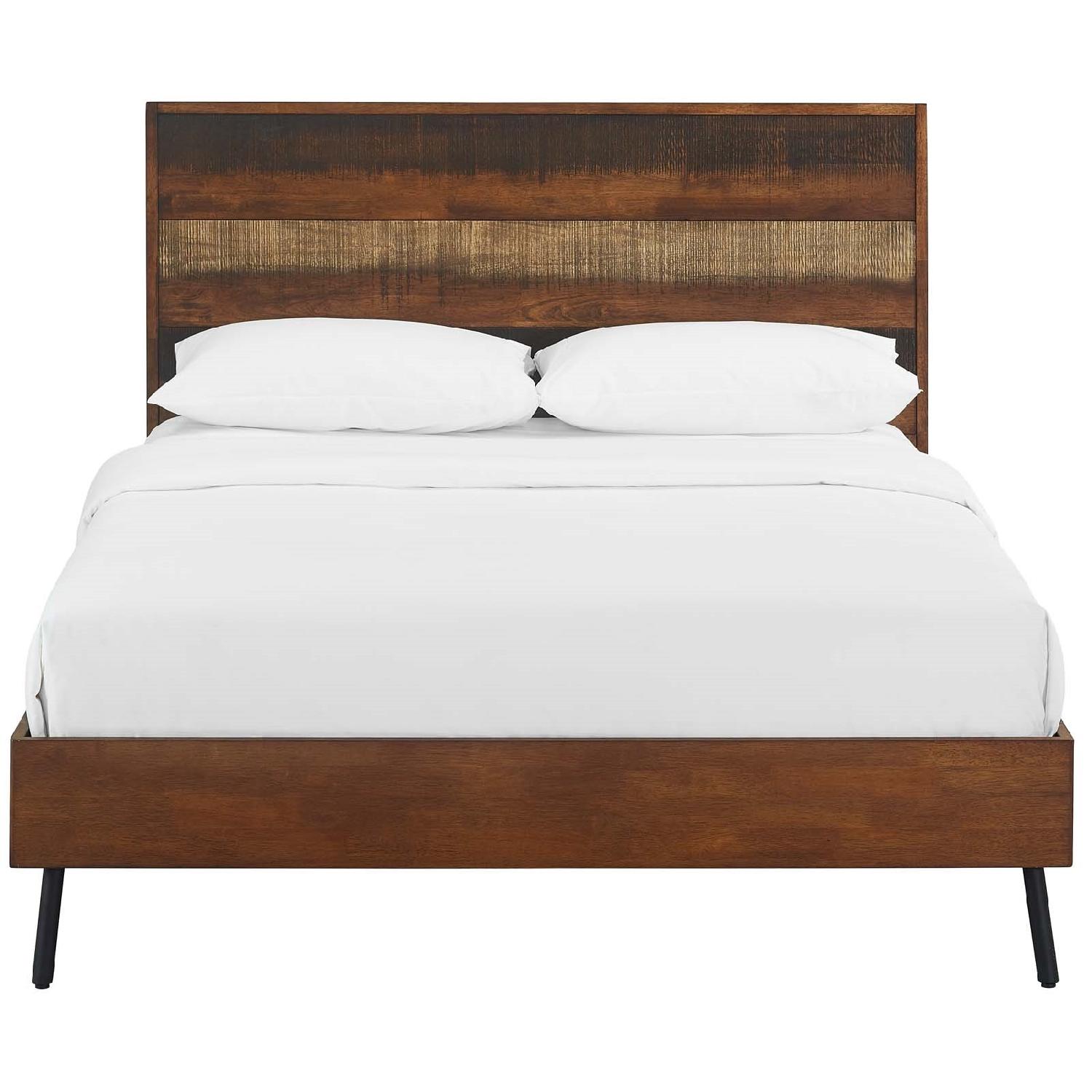 Rustic Queen Size Bed Frame - image-6