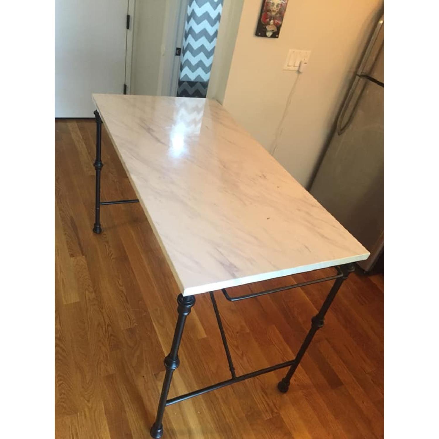 Birch Lane Castille Prep Table/Kitchen Island w/ Marble Top - image-1