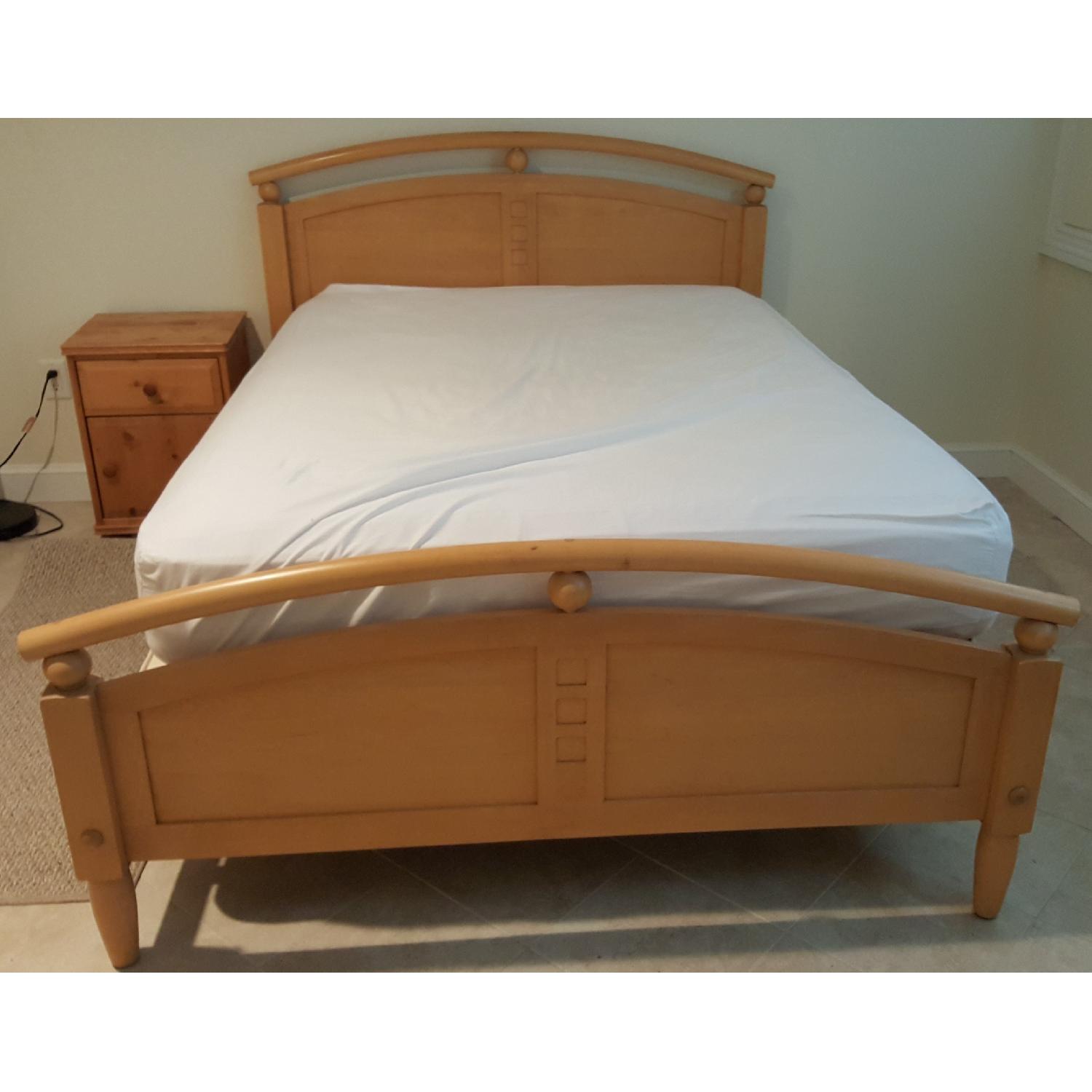 Ethan Allen Solid Wood Full Bed Frame - image-1