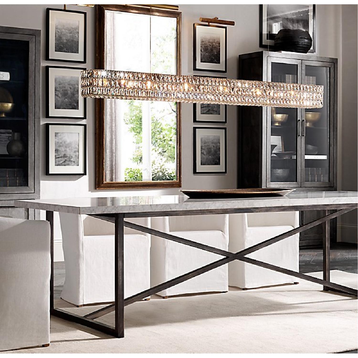 Restoration Hardware Marble Dining Table - image-2