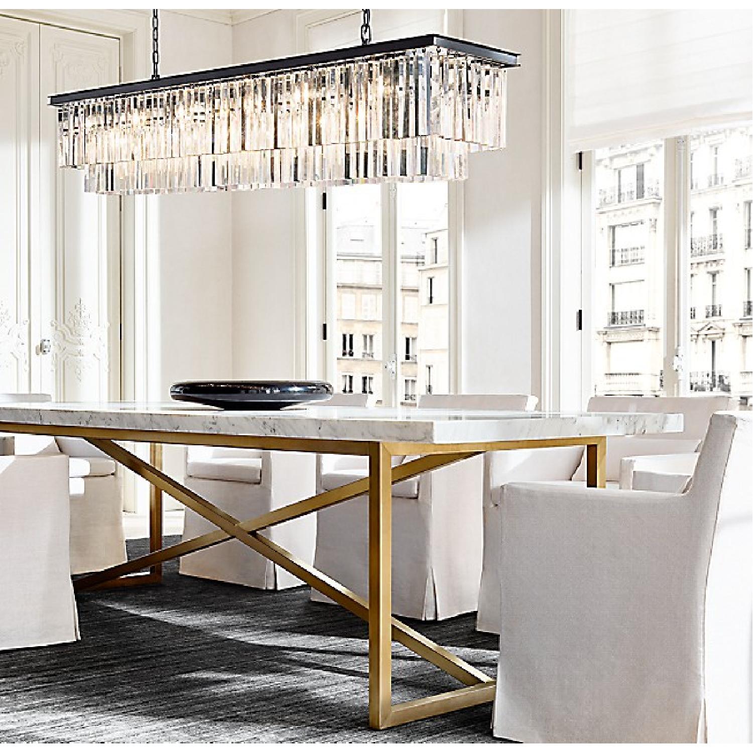 Restoration Hardware Marble Dining Table - image-3