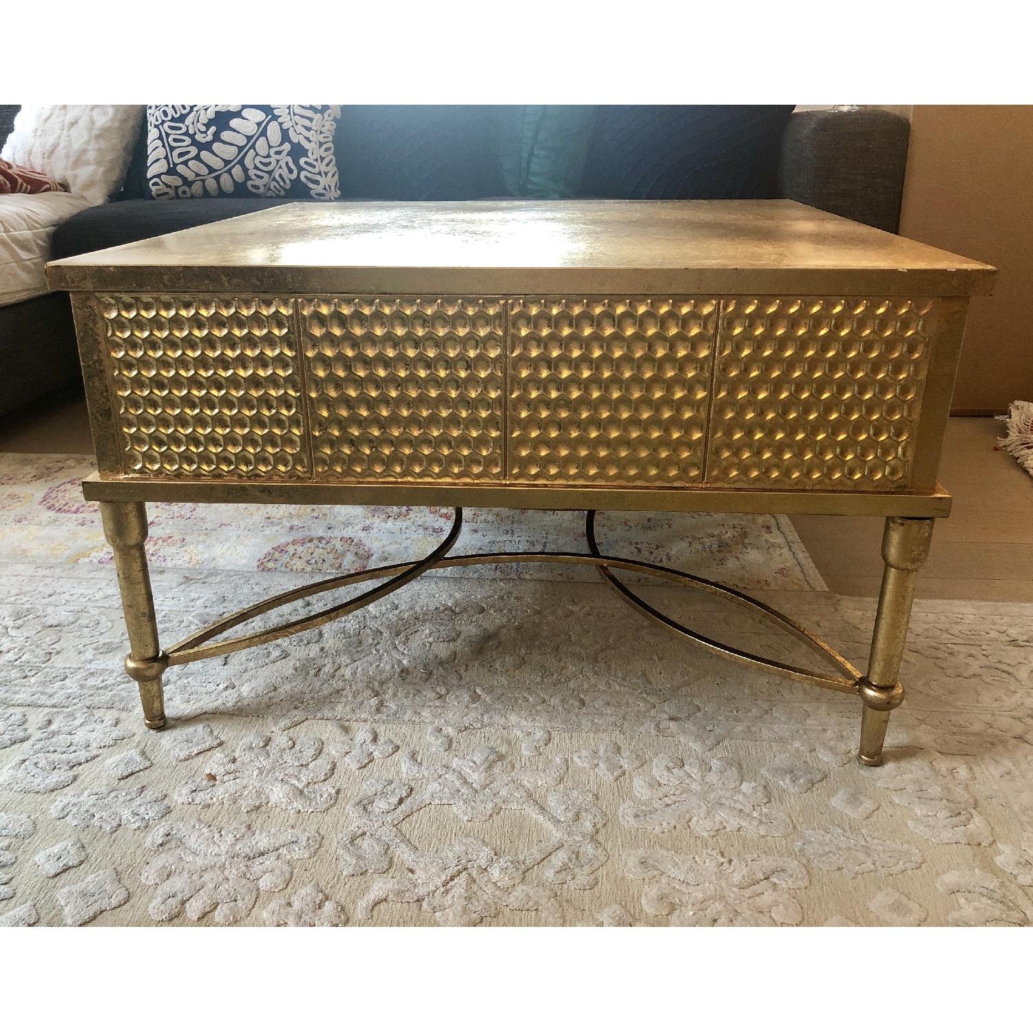 Geneva Square Gold Coffee Table - image-2