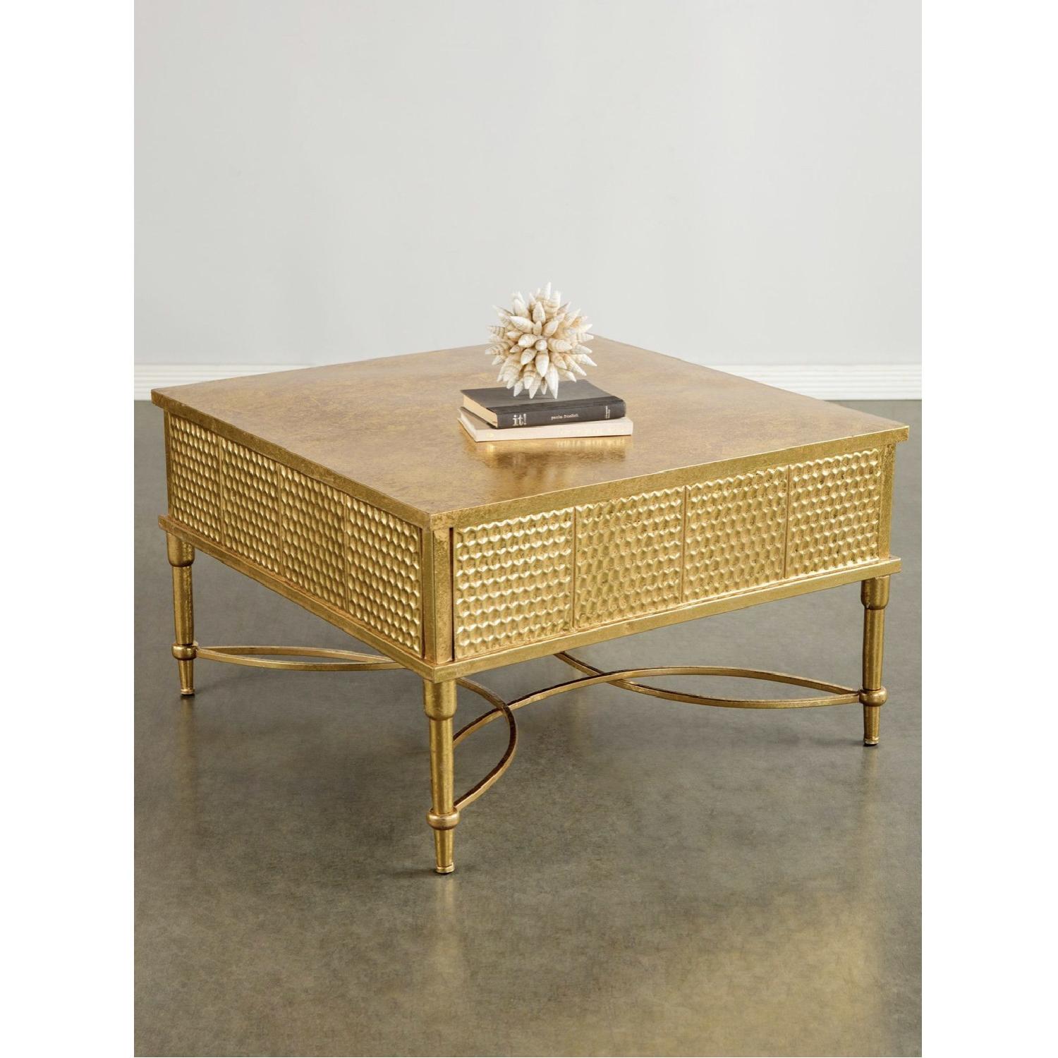 Geneva Square Gold Coffee Table - image-6