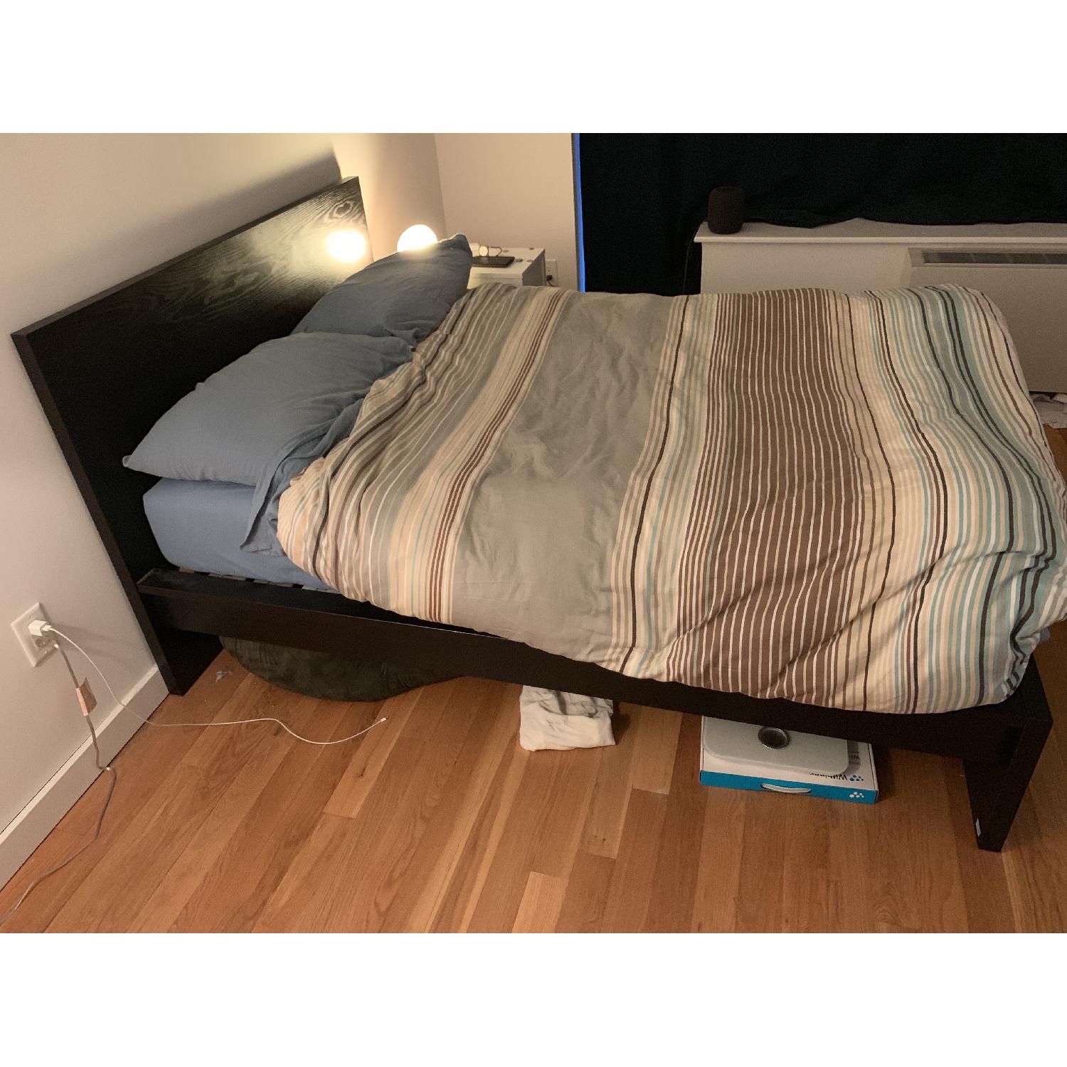 Ikea Malm Full Size Bed Frame w/ Luroy Slats AptDeco