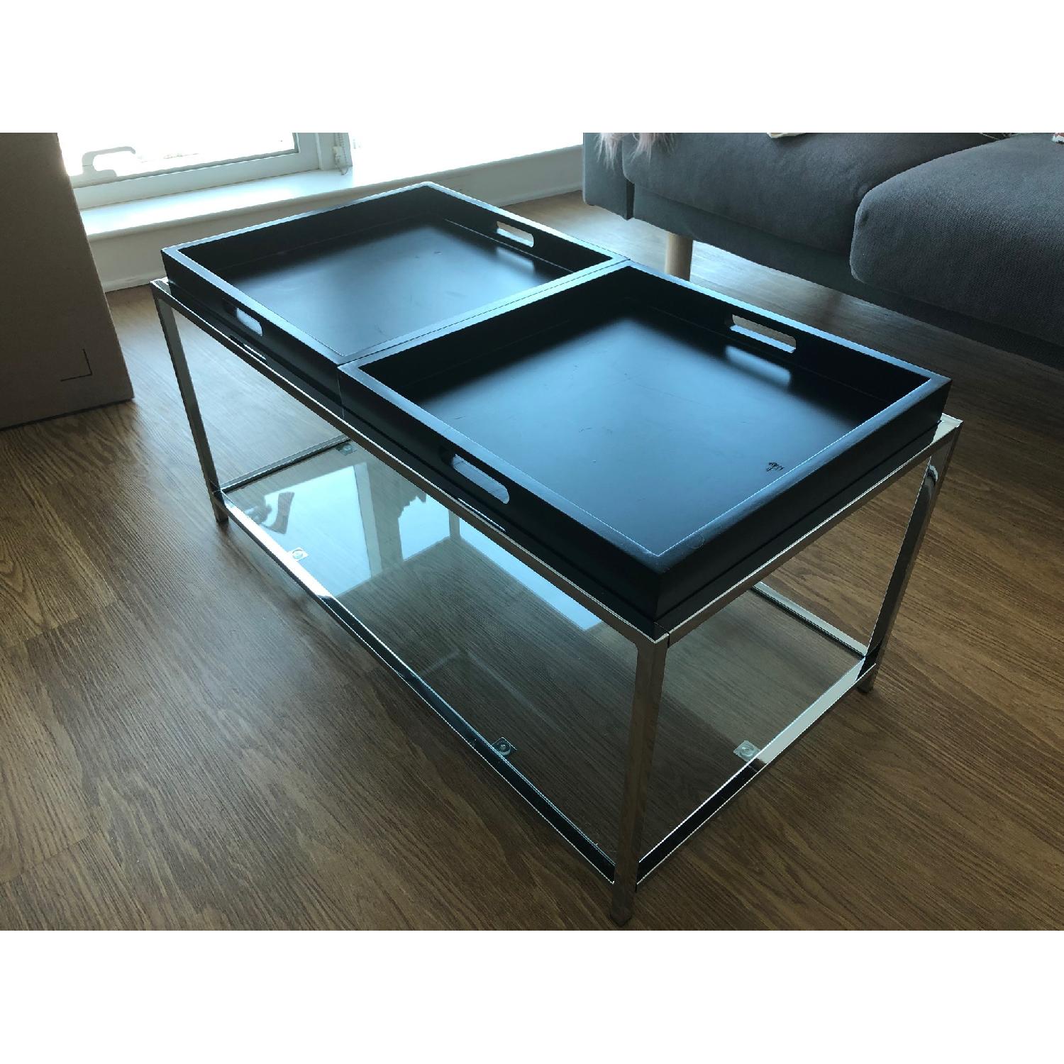 Varick Gallery Glass Coffee Table - image-1