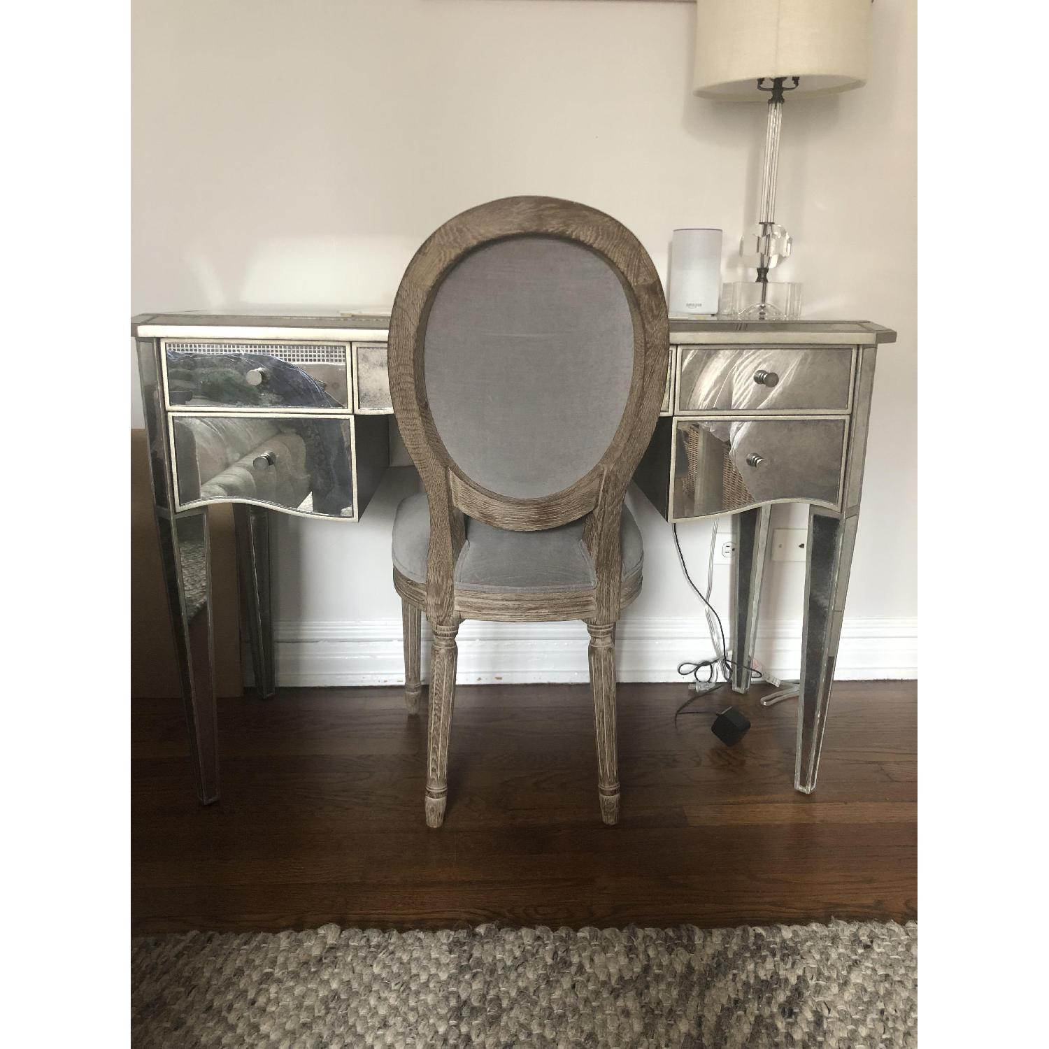 Restoration Hardware Ava Mirrored Vanity/Desk AptDeco