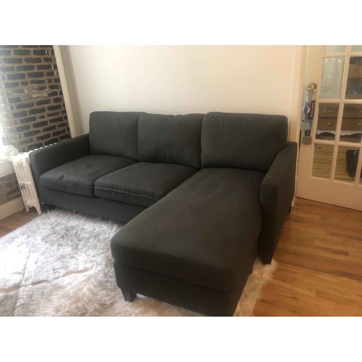 World Market Abbott Sectional Sofa w/ Chaise Lounge AptDeco