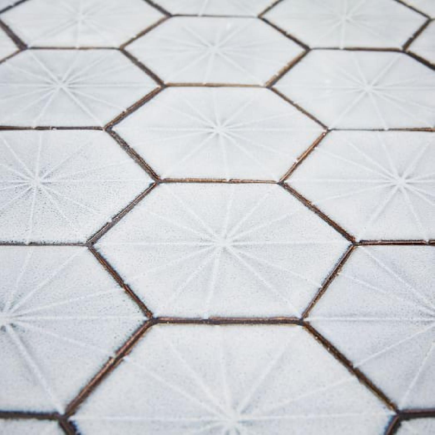 West Elm Mosaic Outdoor Bistro Table w/ Tile Top - image-3