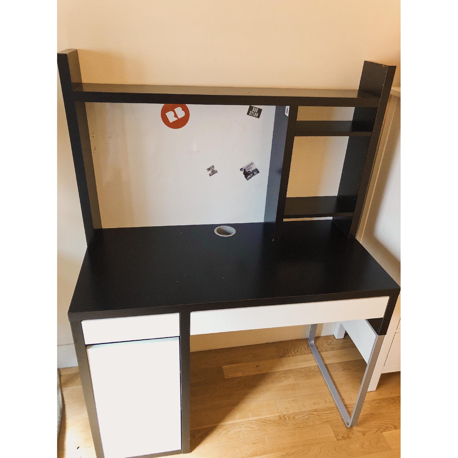 Ikea Micke Desk w/ Hutch - image-2