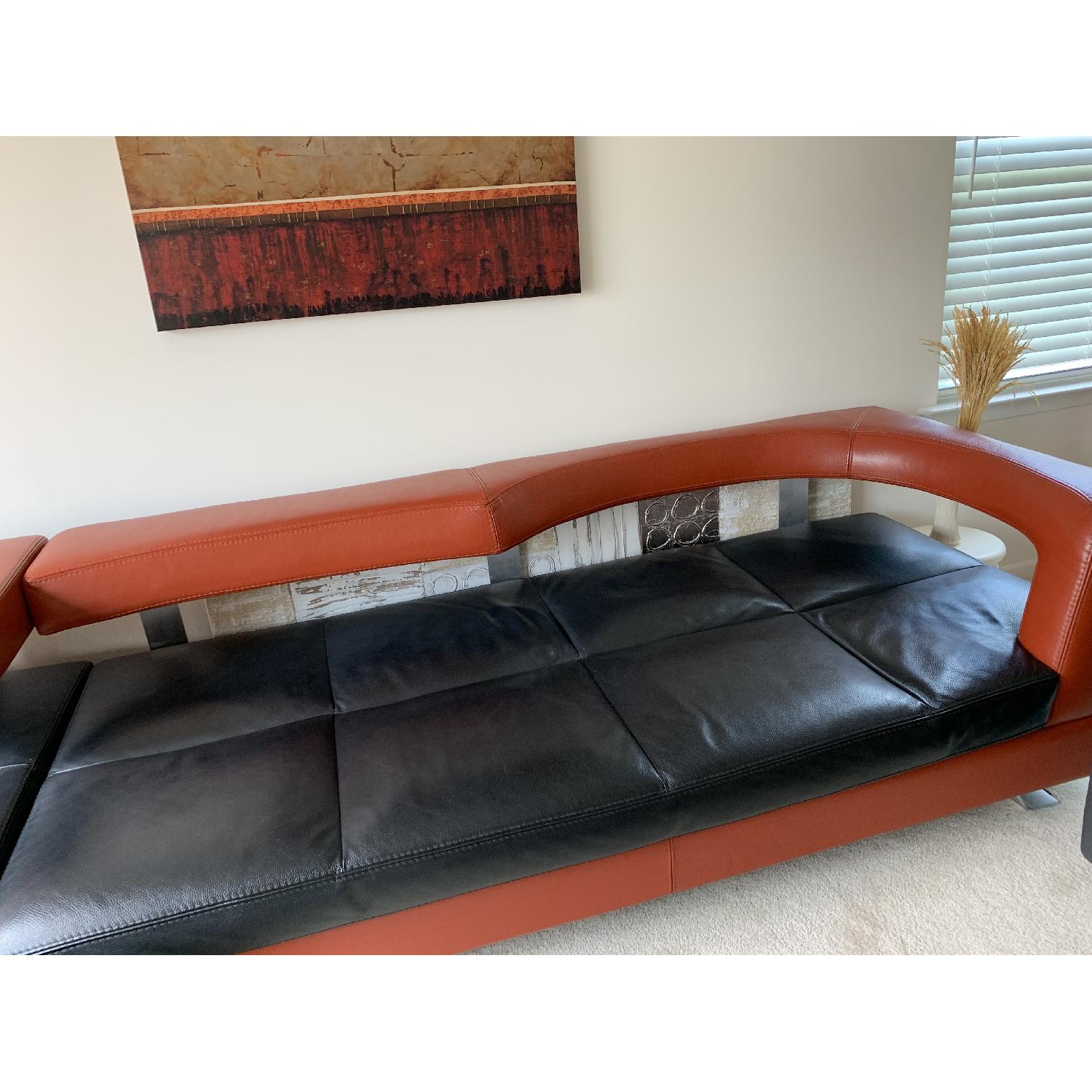 Formenti Italian Wave Leather Sectional Sofa - image-4