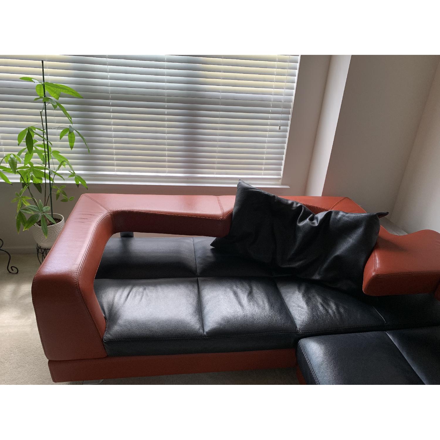 Formenti Italian Wave Leather Sectional Sofa - image-6