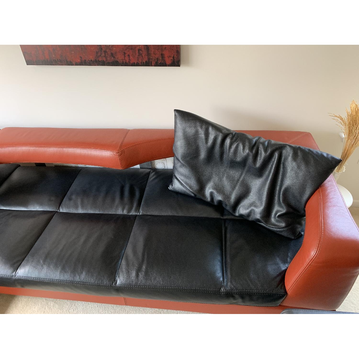 Formenti Italian Wave Leather Sectional Sofa - image-9