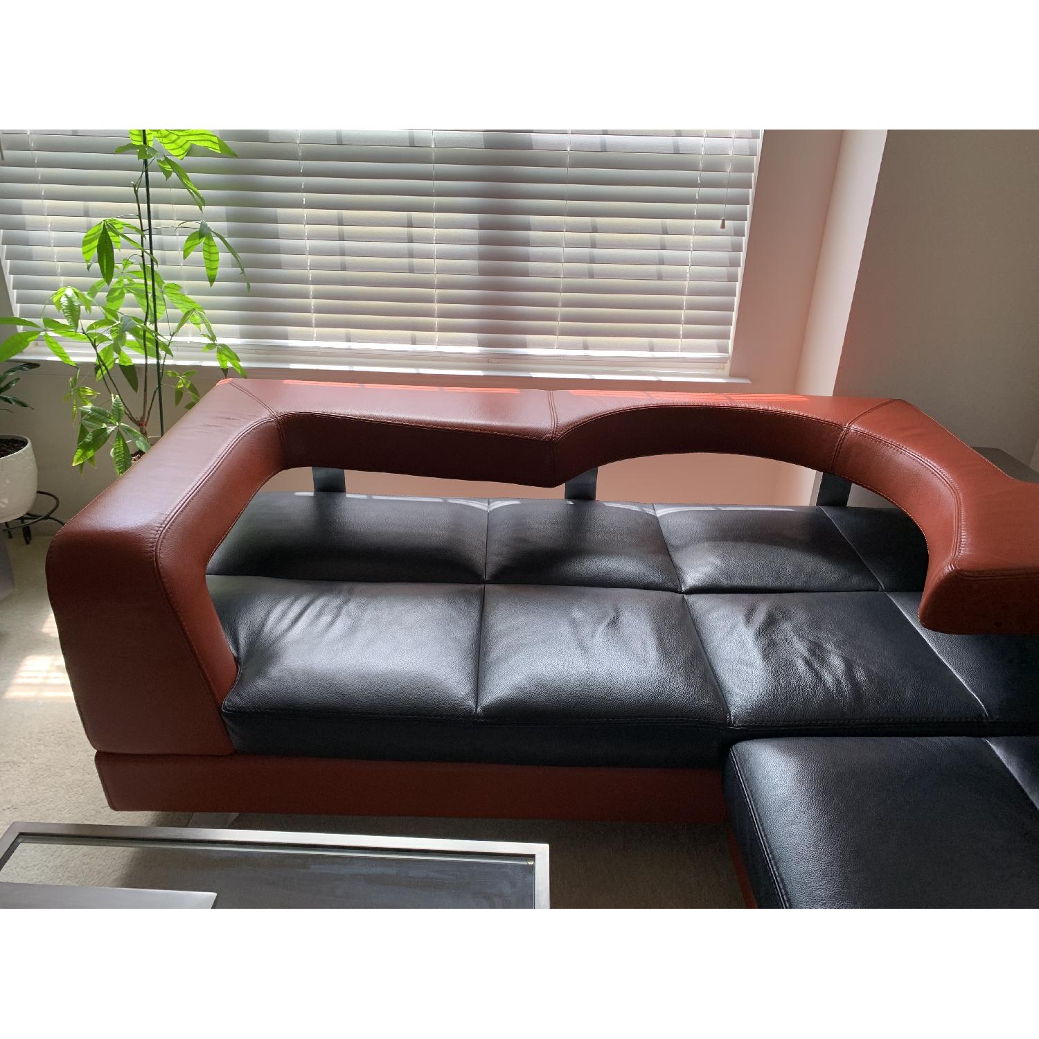 Formenti Italian Wave Leather Sectional Sofa - image-10