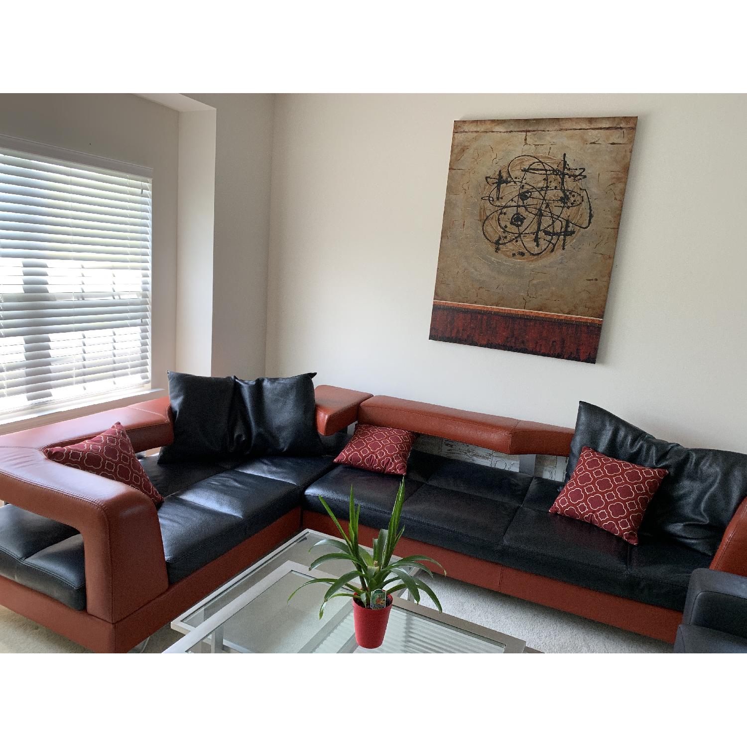 Formenti Italian Wave Leather Sectional Sofa - image-12