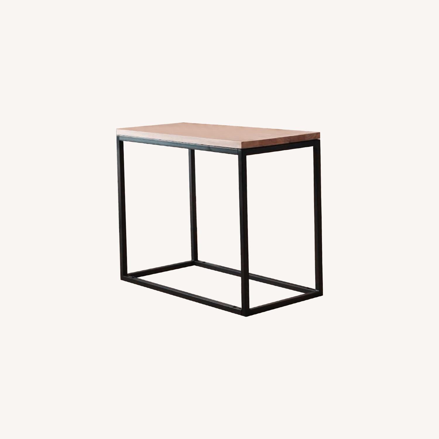 West Elm Box Frame Narrow Side Table - image-0