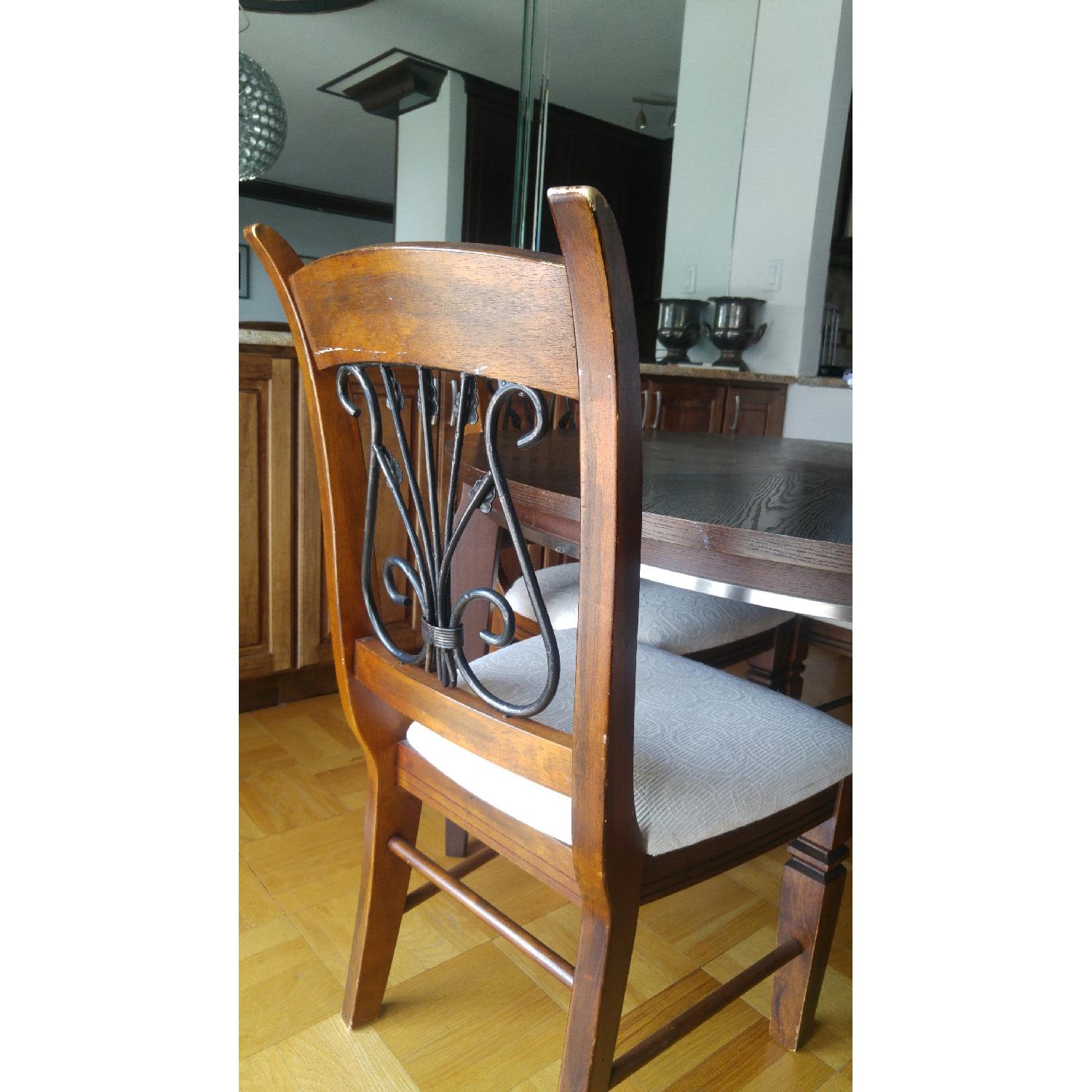 Wood Dining Table w/ 4 Chairs - AptDeco