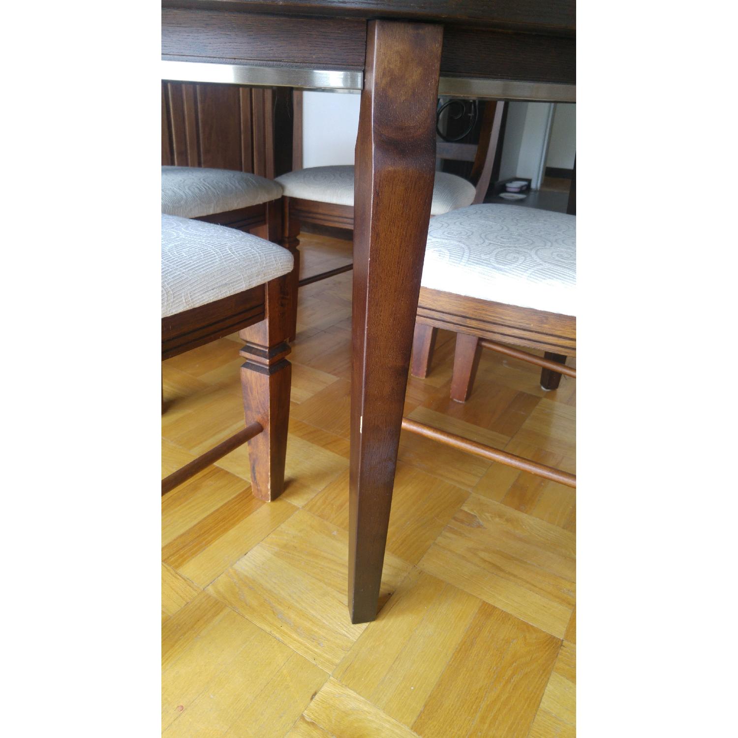 Wood Dining Table w/ 4 Chairs - AptDeco
