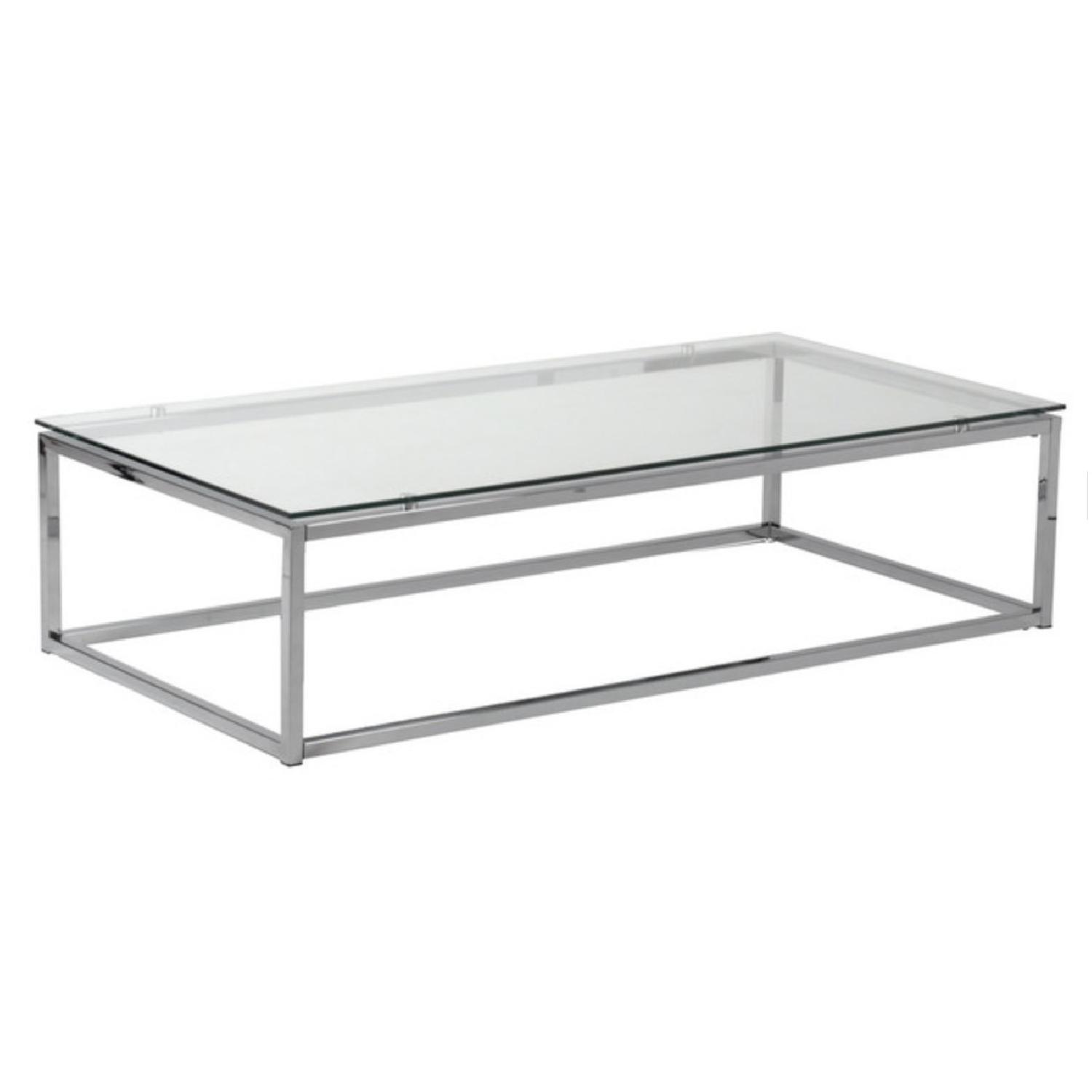 CB2 Smart Glass Coffee Table - image-1