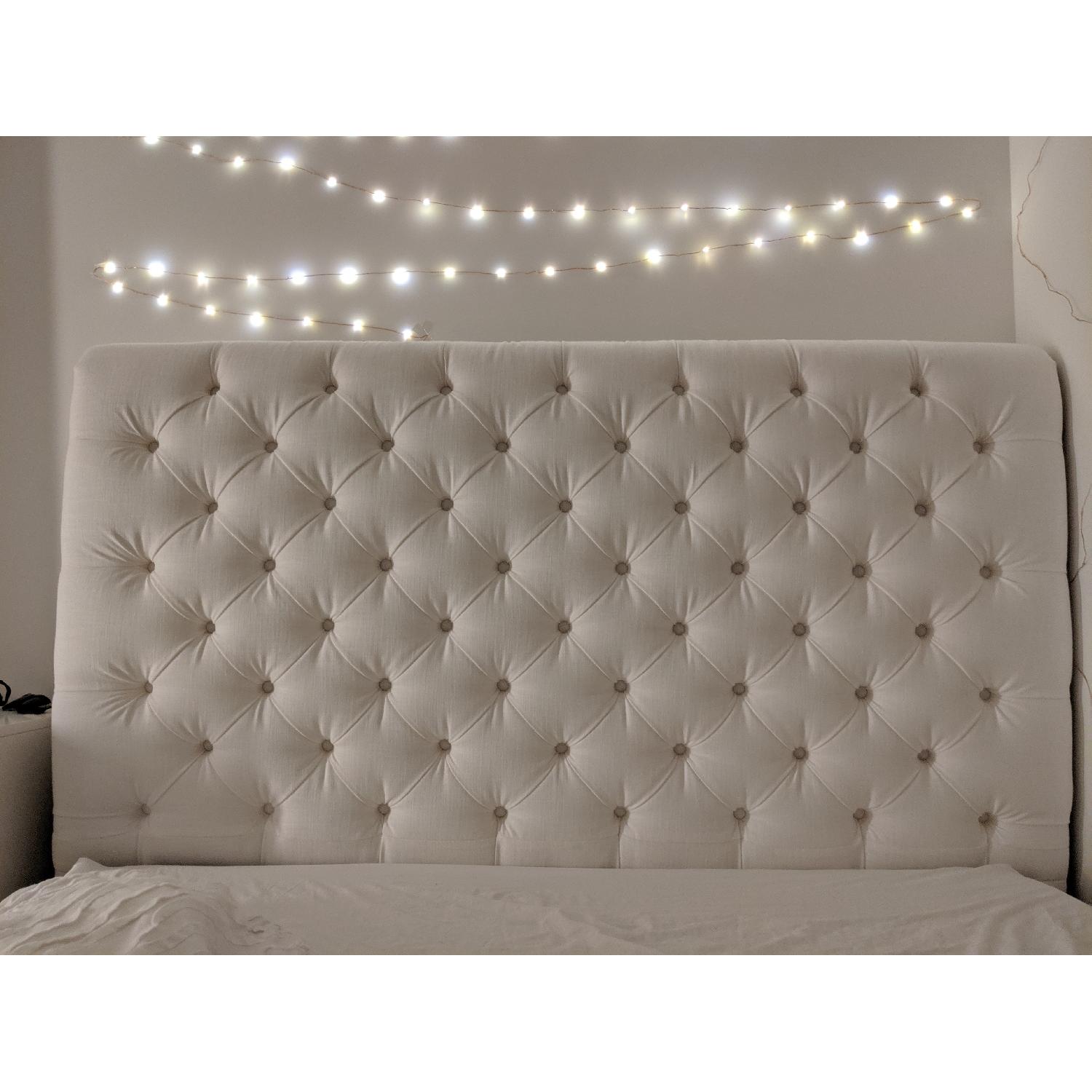 Pottery Barn Chesterfield Tufted Upholstered Queen Bed - image-2